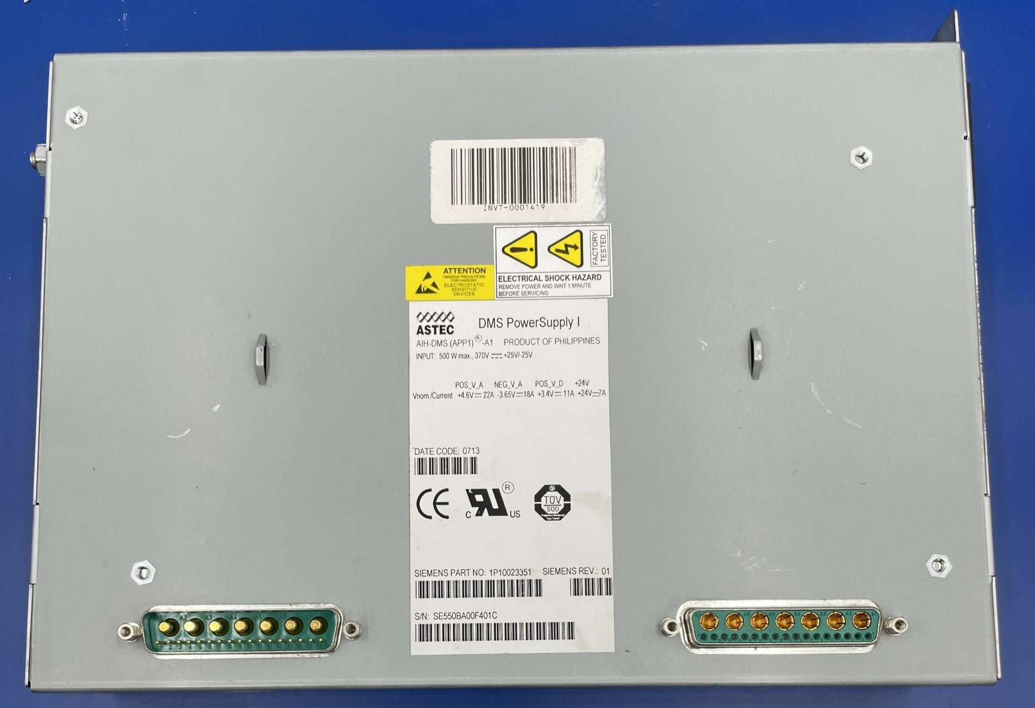 Siemens 10023351 - DMS Power Supply for Somatom CT Front | Alo Tech Solutions
