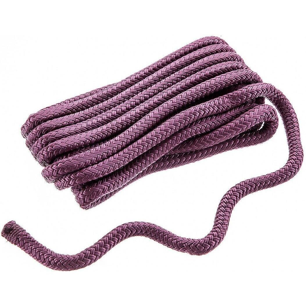 Seachoice Double-Braid Nylon Dock Line w/ Eye Splice, Pre-Shrunk, Heat Stabilized, 3/8 In. X 20 Ft., Burgundy