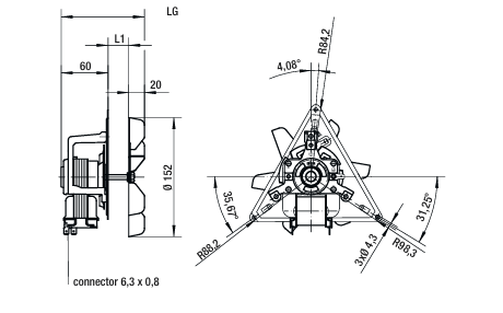 EBMPAPST R2K150-AC01-15 32W Axial Fan - Ultra-Efficient 2000RPM 200-240V