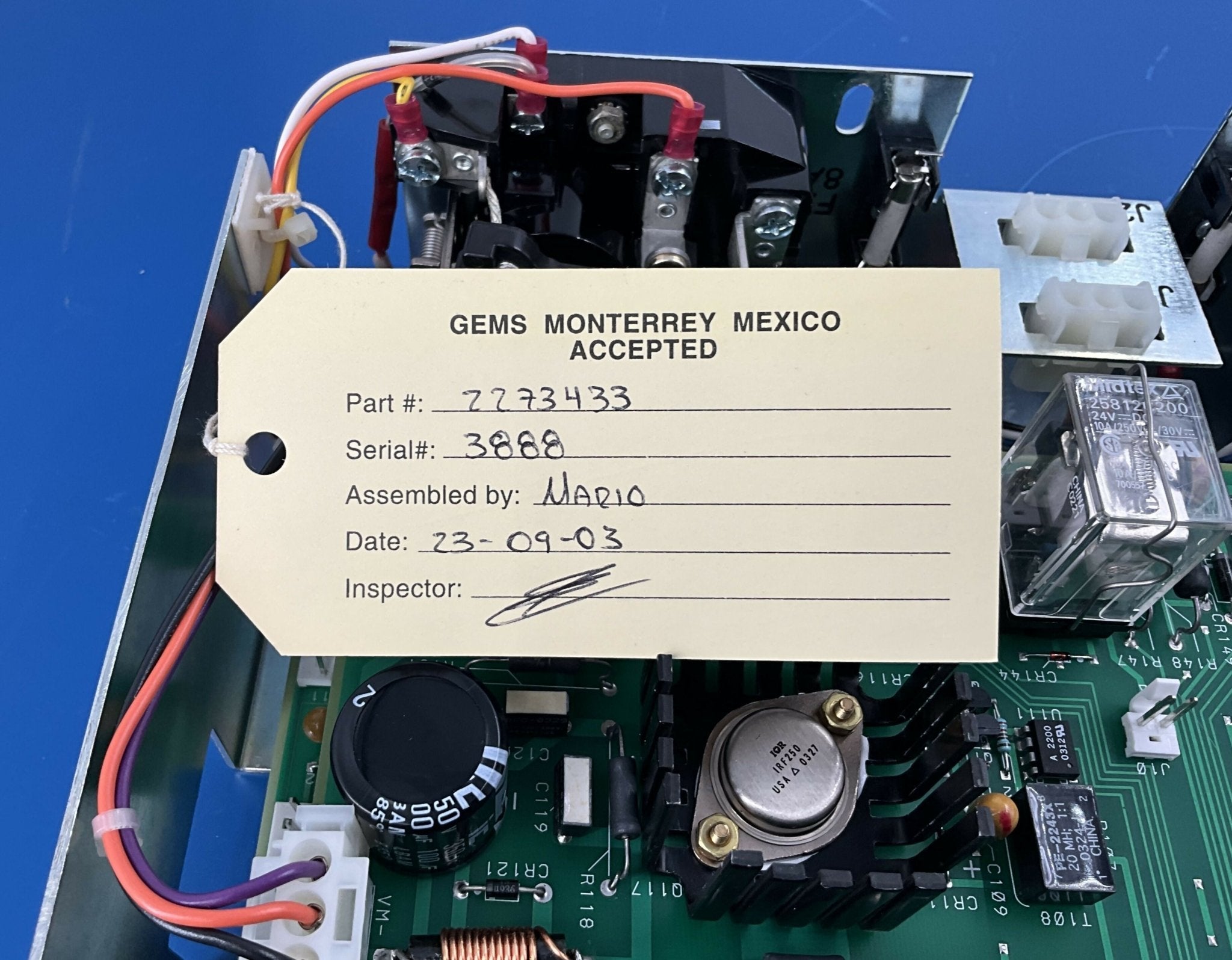 Drive Control Module NEW (2273433/46-315340G1 GE