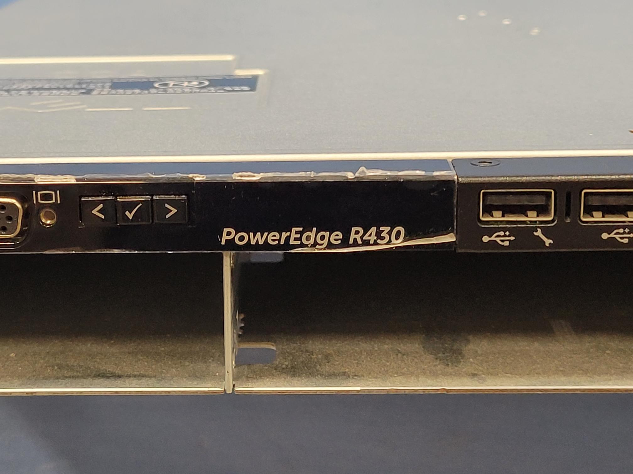 Dell PowerEdge R430 1U LFF Server 2x Intel 6 Core E5-2620v3 2.4GHz 384GB 4x 4TB
