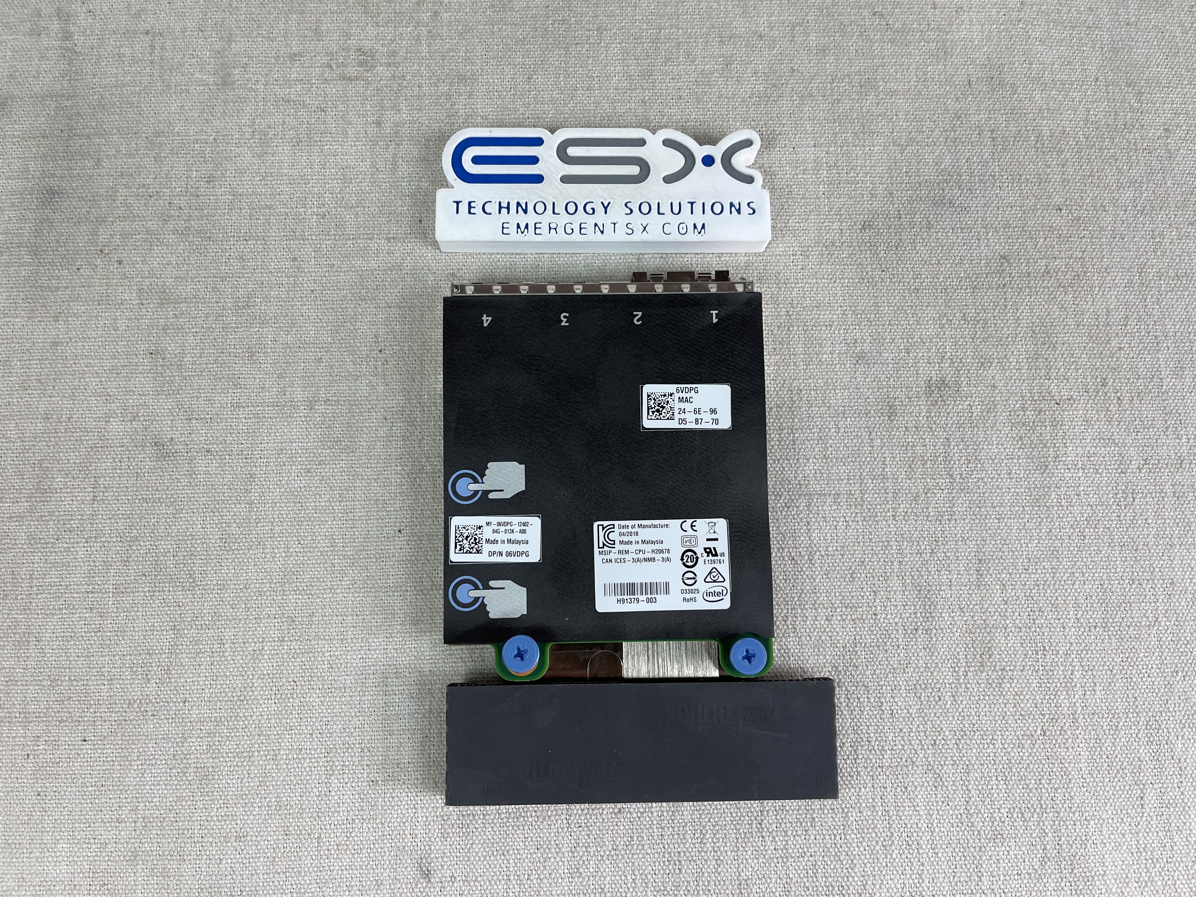 Dell Intel X710/i350 2x 10G SFP+ 2x GbE Network Daughter Card 6VDPG