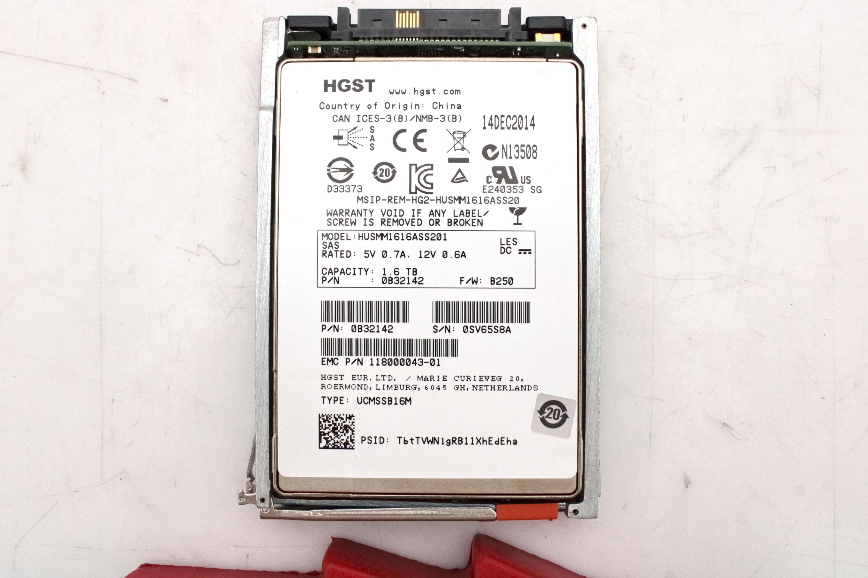 EMC 005051102 1.6TB SSD SAS 2.5 12G XTREMIO