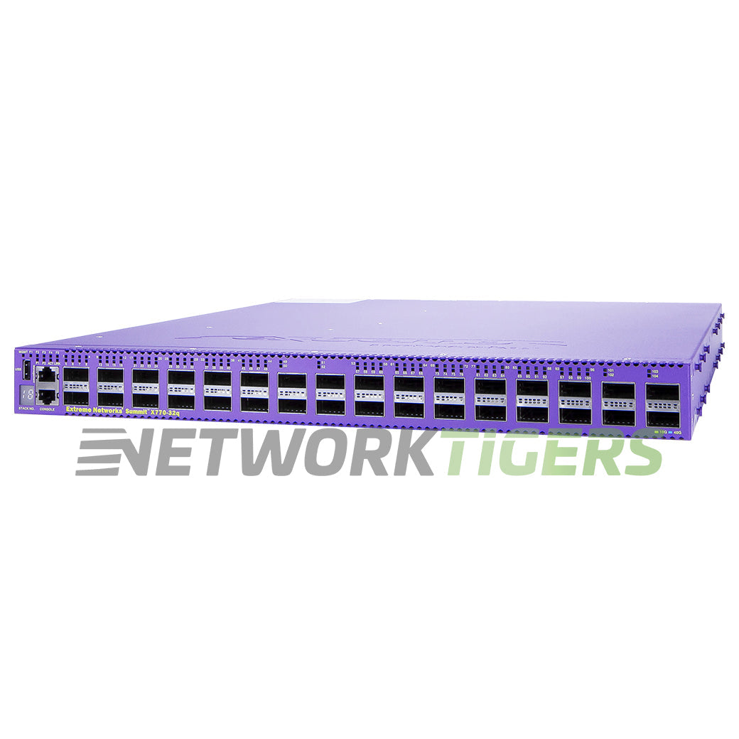 NEW Extreme 17702 X770-32q-BF-AC 32x 40G QSFP+ B-F Airflow Switch