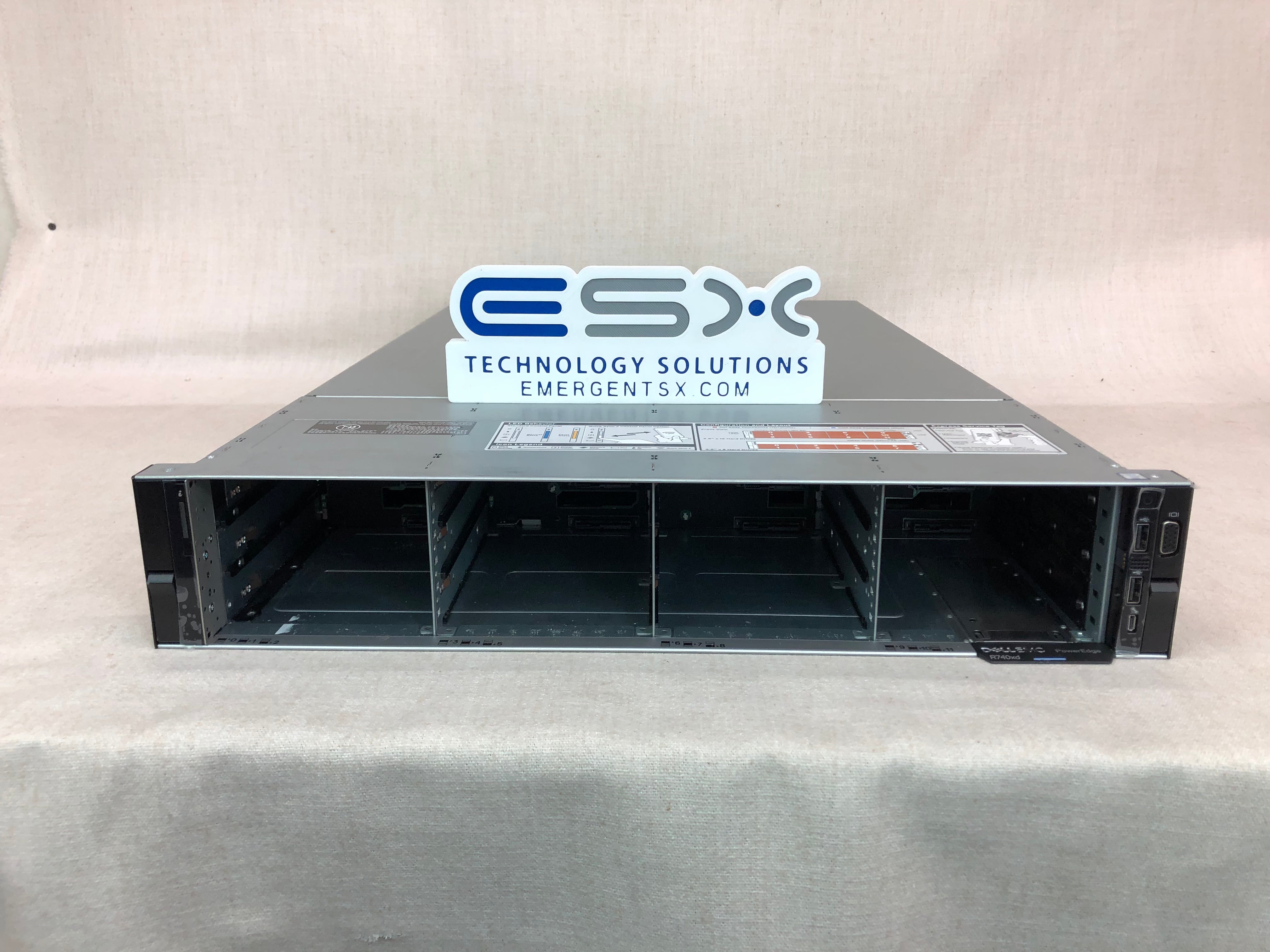 48TB Dell PowerEdge R740XD Server– 2x 8C Gold 6134 3.2GHz, 128GB, 12x 4TB, 10G