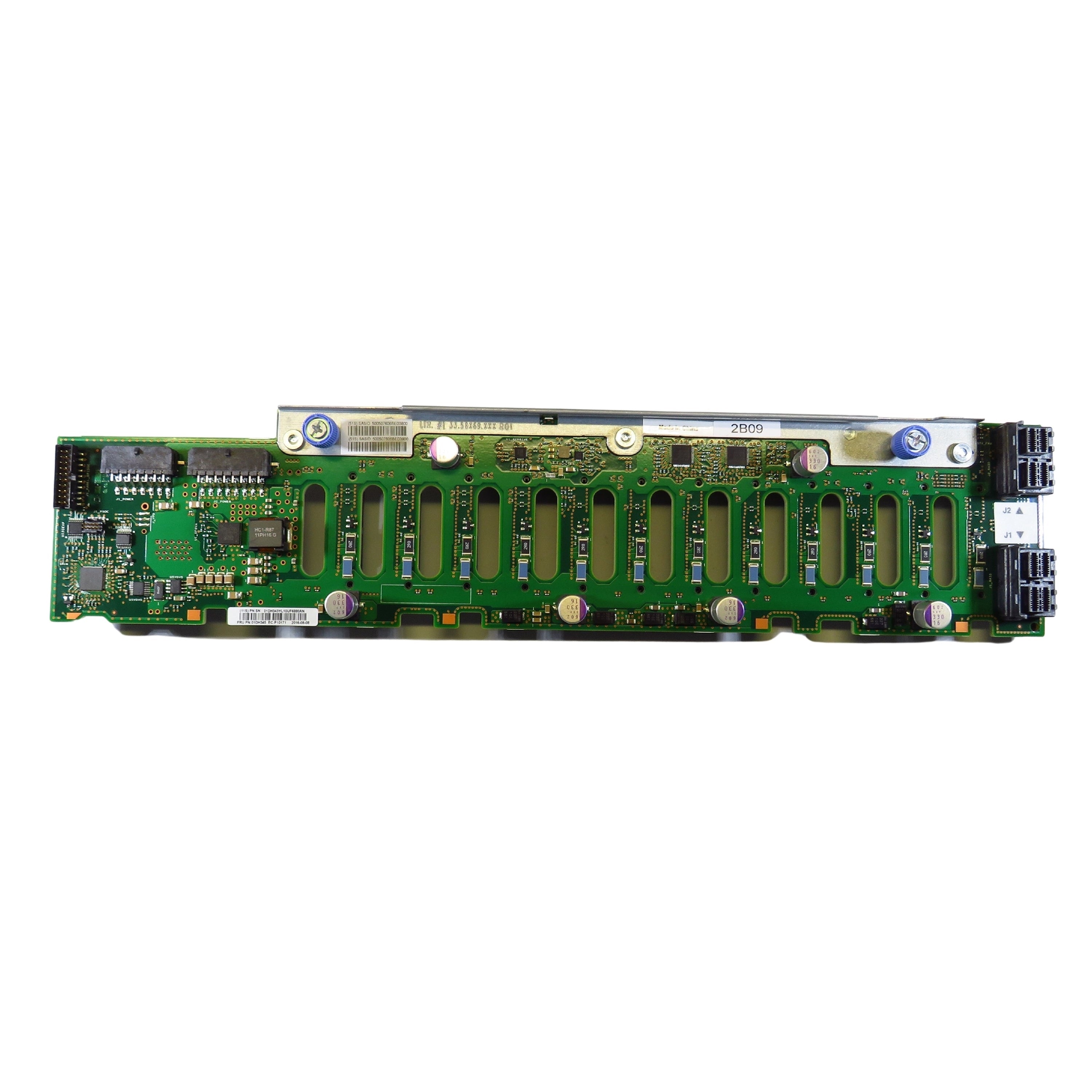 IBM 01DH345 2B09 12 Bay SAS SFF-3 DASD Backplane (Refurbished)