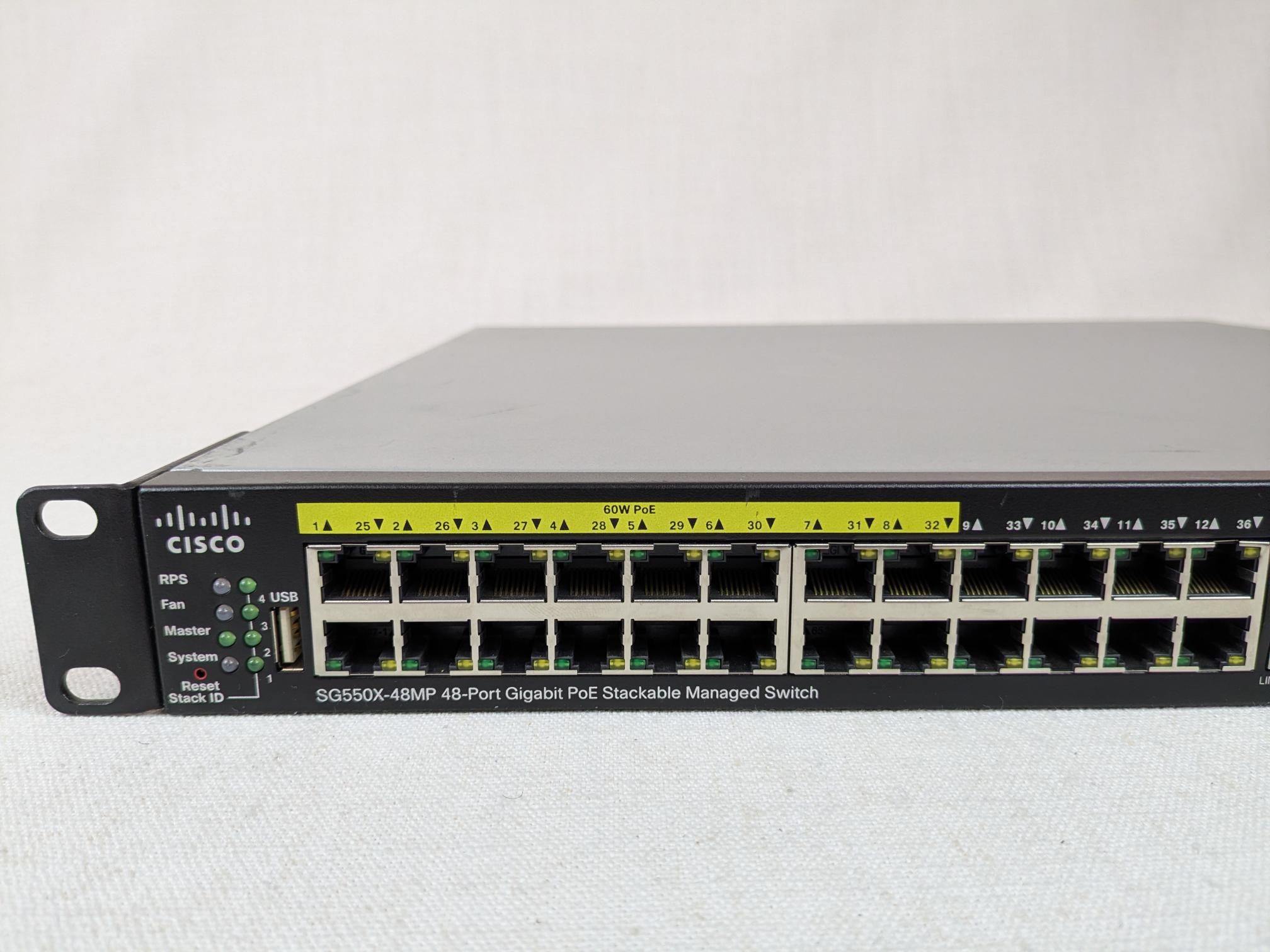 Cisco SG550X-48MP 48-Port Gigabit PoE Managed Switch – Scratches on top