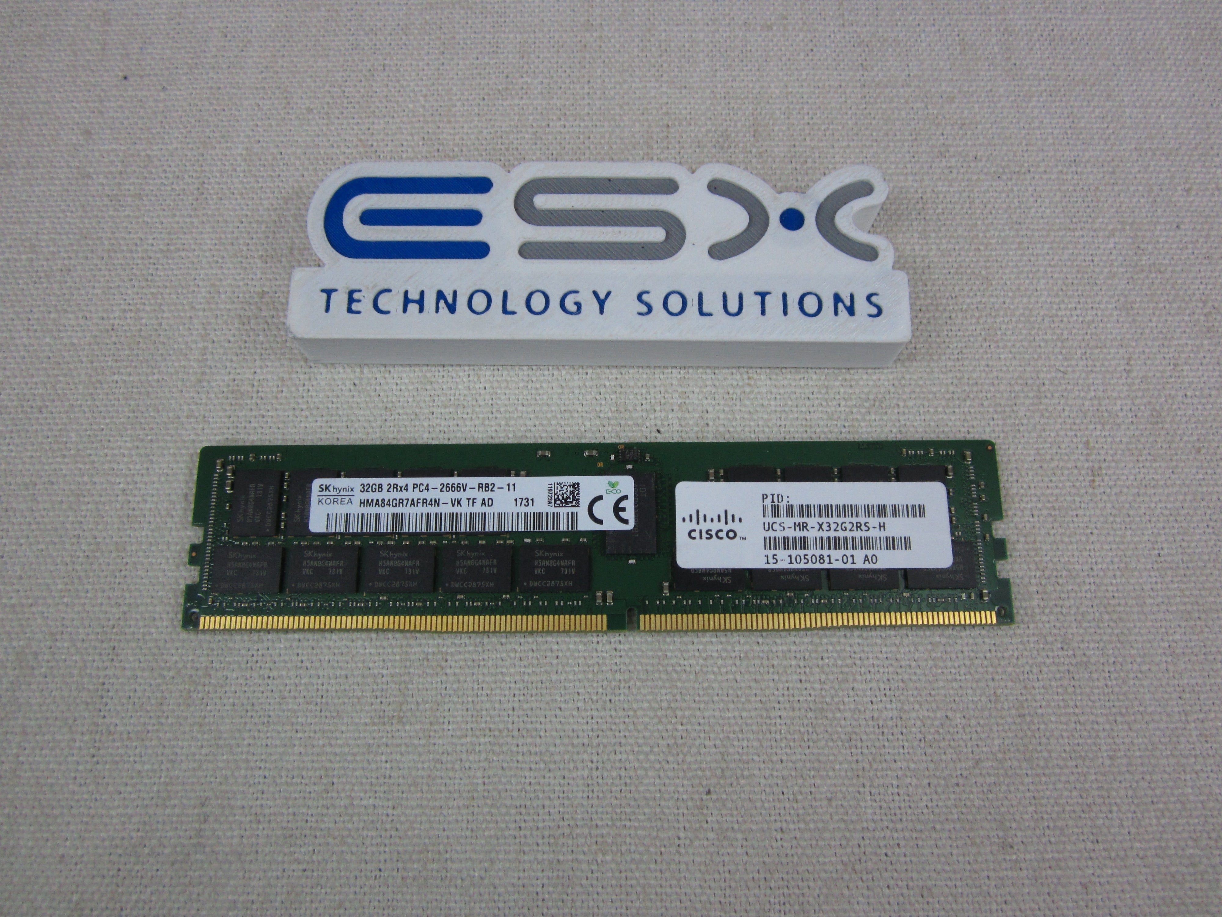 Cisco UCS-MR-X32G2RS-H 32GB 2Rx4 PC4-2666V DDR4 ECC Server Memory RDIMM