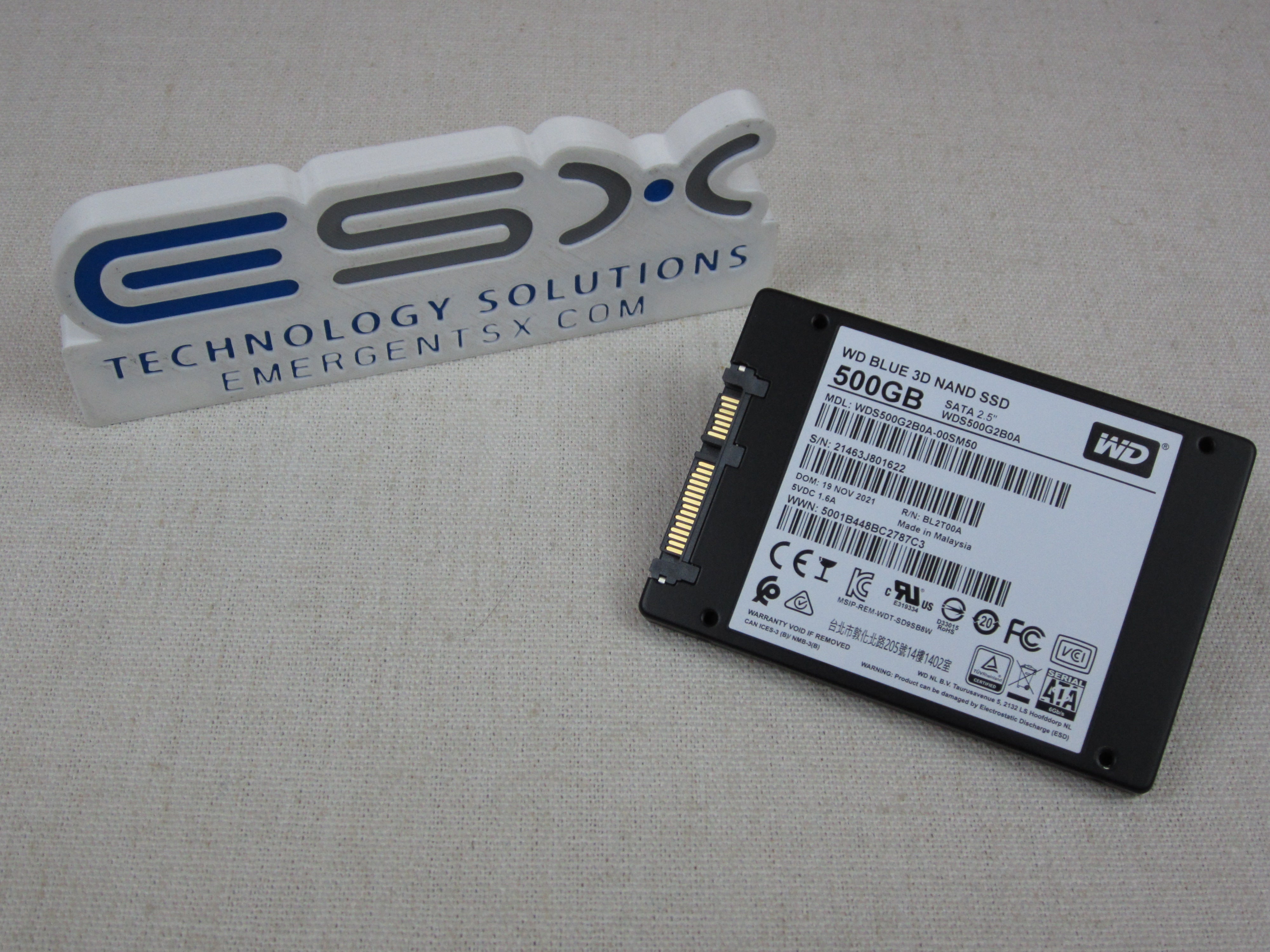 Western Digital WDS500G2B0A-00SM50 WD Blue 500GB 2.5” SATA SSD