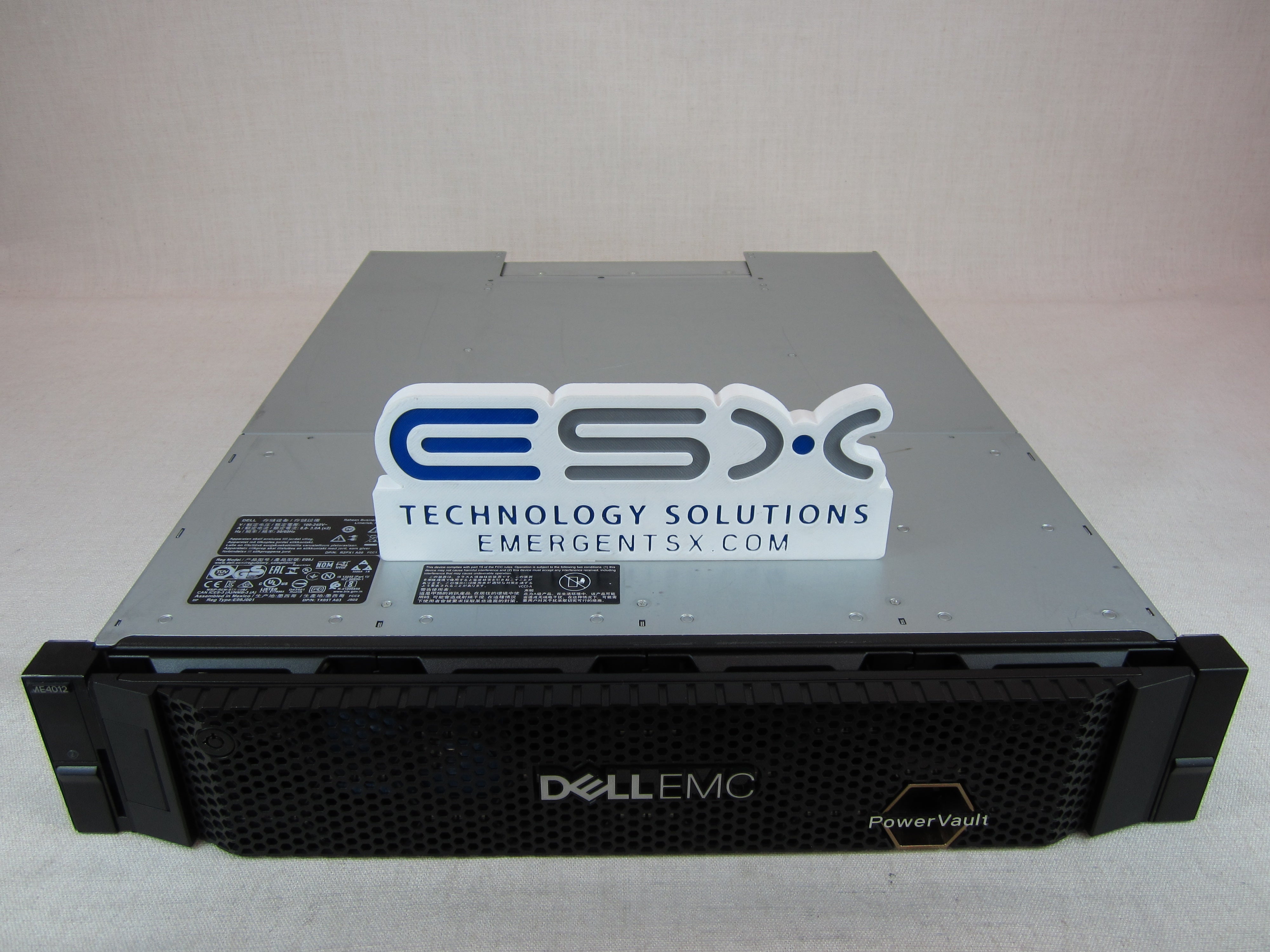 192TB Dell PowerVault ME4012 Storage - 2x 10G SFP+/16GB FC Controller, 2x PSU
