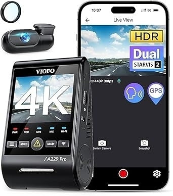 VIOFO A229 Pro 4K HDR Dash Cam