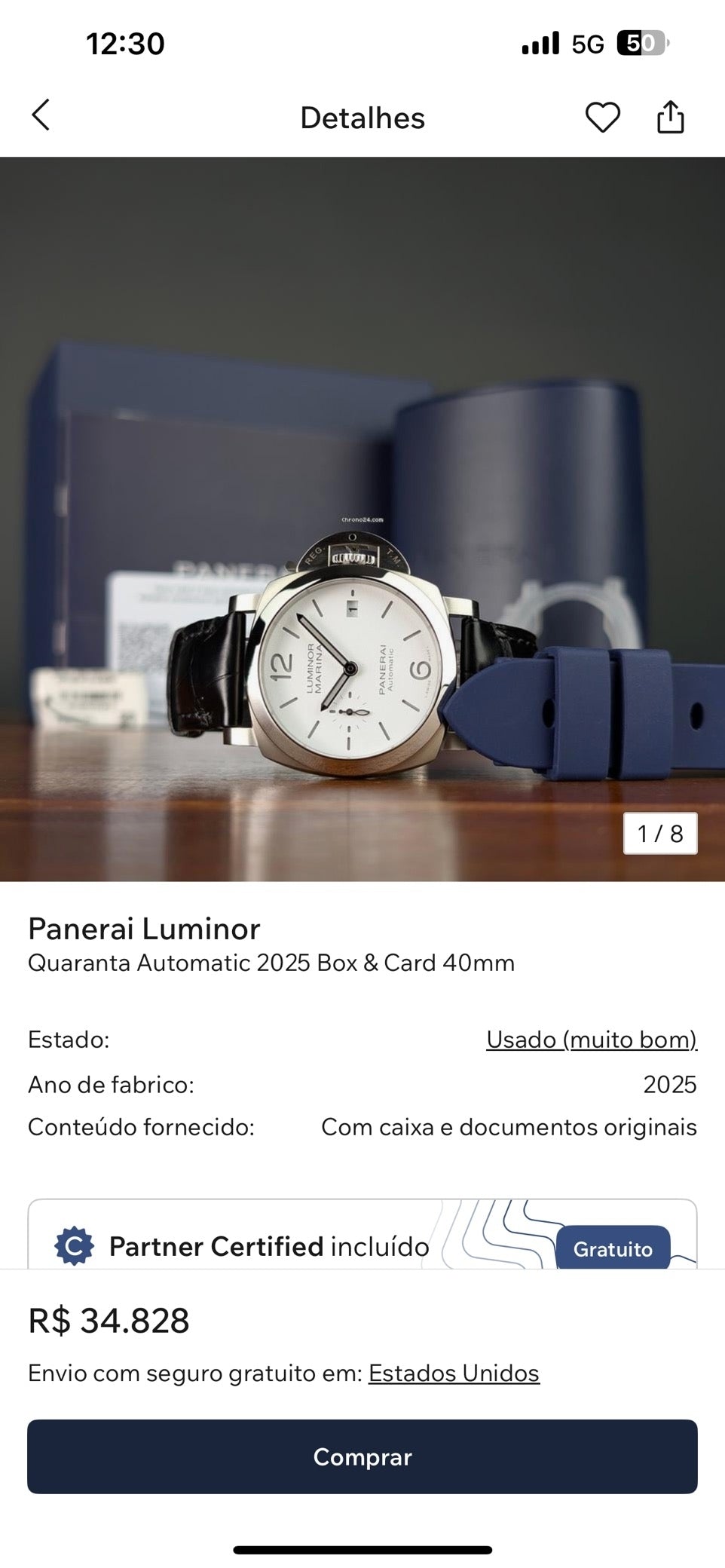 PANERAI Luminor Marina 1950 PAM01371