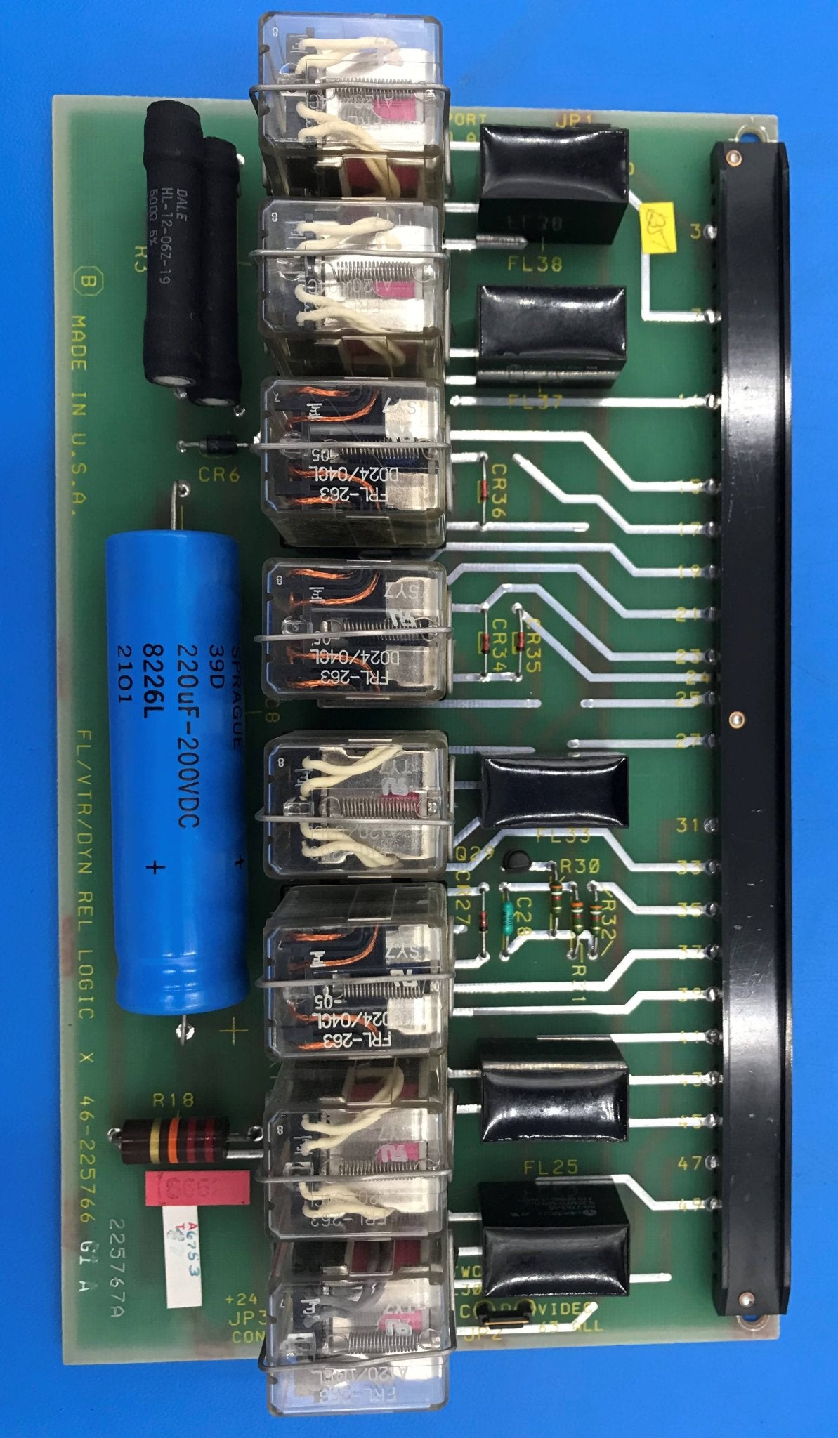 FL/VTR/DYN REL LOGIC X (46-225766 G1 A GE Advantx