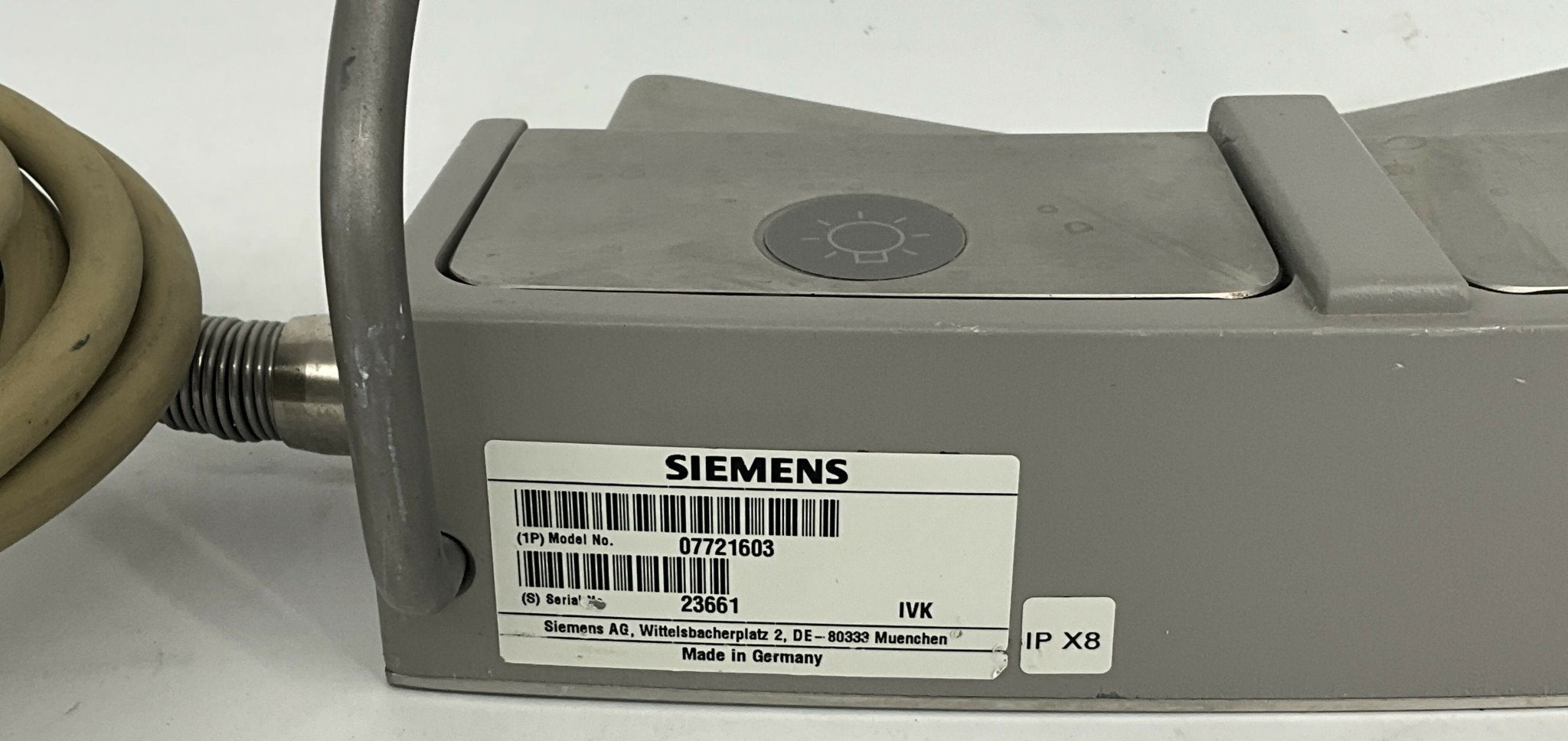 Foot Switch Mono Plug_In (7721603/07721603) Siemens