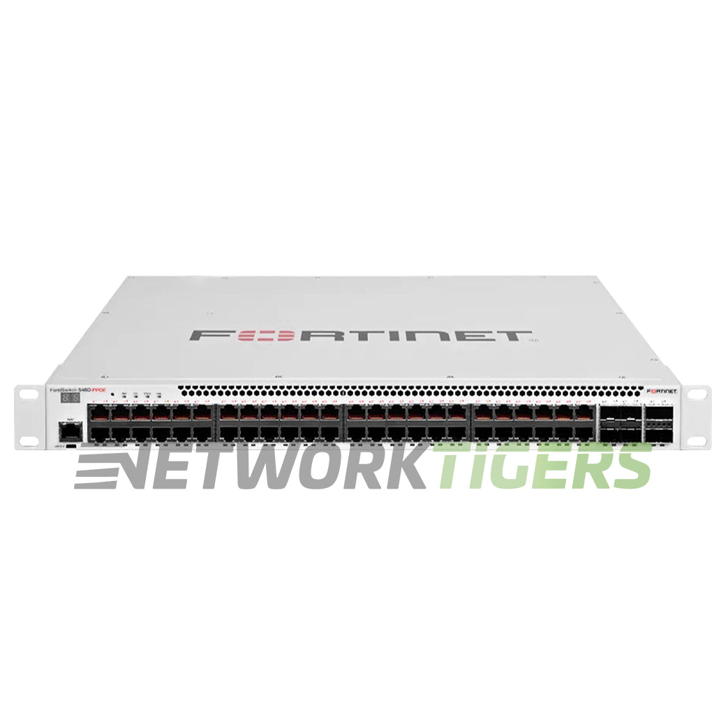 Fortinet FS-548D-FPOE 48x PoE+ RJ45 4x SFP+ 2x QSFP+ Local Manage Only Switch