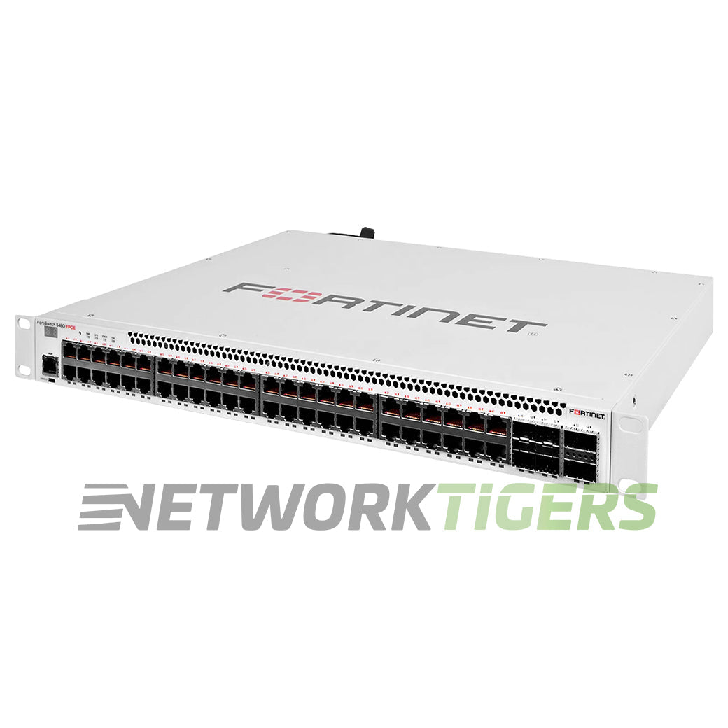 NEW Fortinet FS-548D-FPOE 48x PoE+ 4x SFP+ 2x QSFP+ Local Manage Only Switch