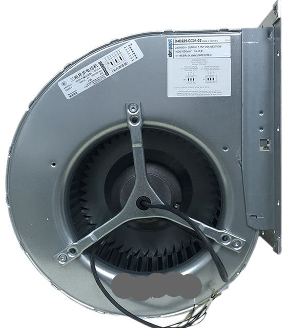 D4D225-CC01-02 ebm-papst Centrifugal Fan 230/400V 680/700W 1.15/1.25A 1000/1050Rpm