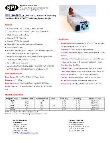 FSP180-50PLA - aloinfousa.com