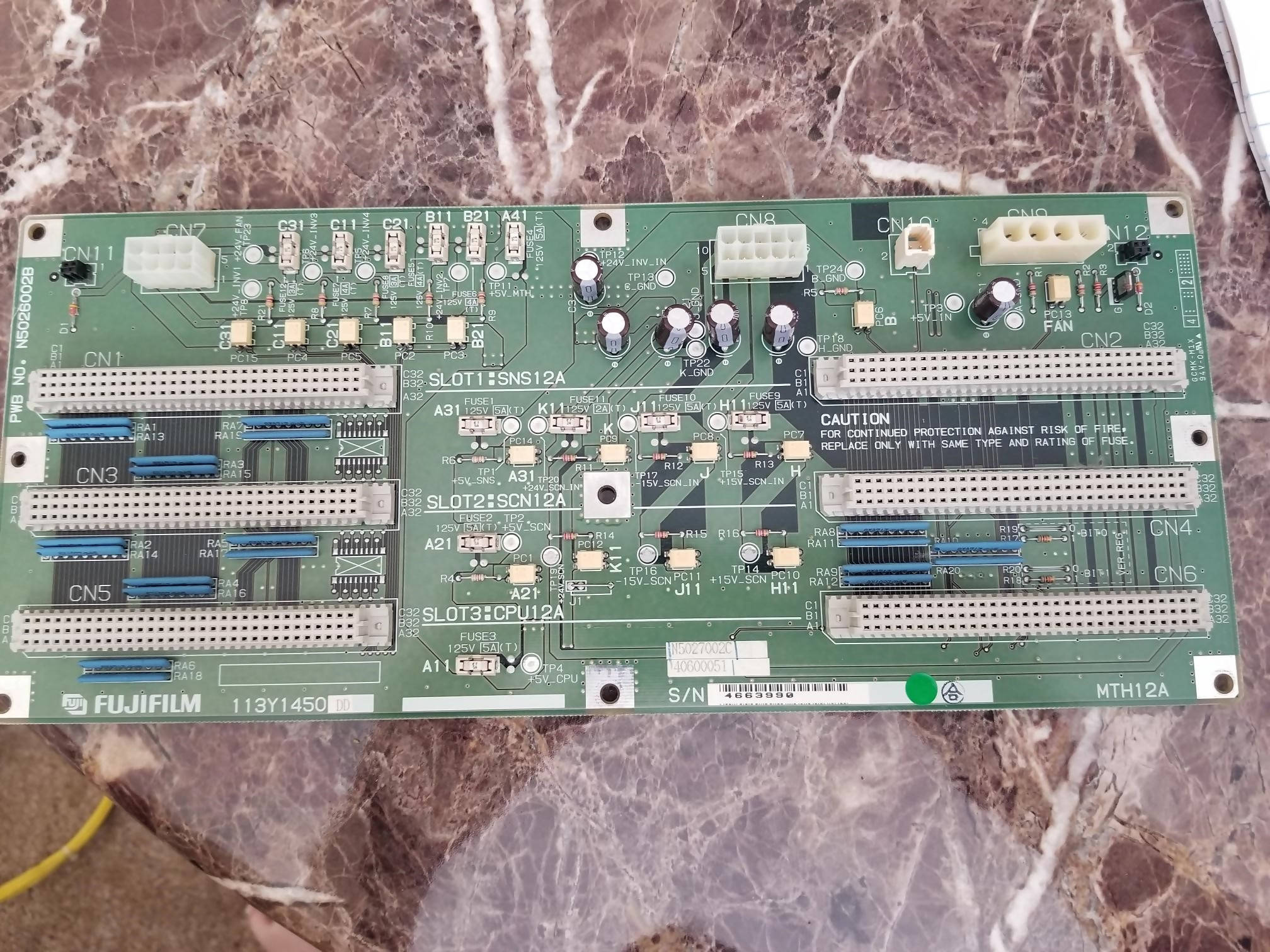 Fuji XG-1 CR Motherboard (MTH12A board, Part # 113Y1450 DD)