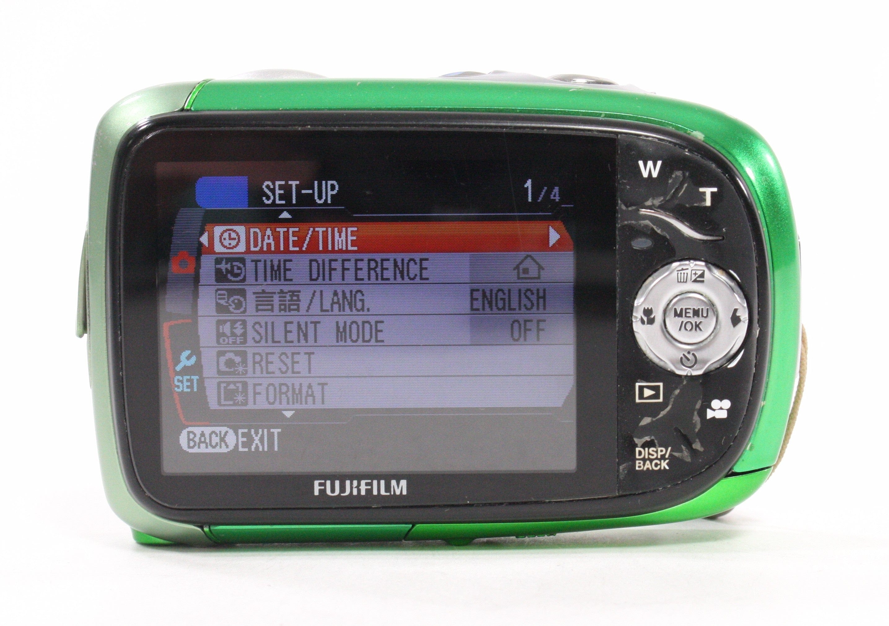 Fujifilm XP10 Water/Shock/Dust/Freeze Proof Digital Camera 5x Zoom 12.2mp (Green)