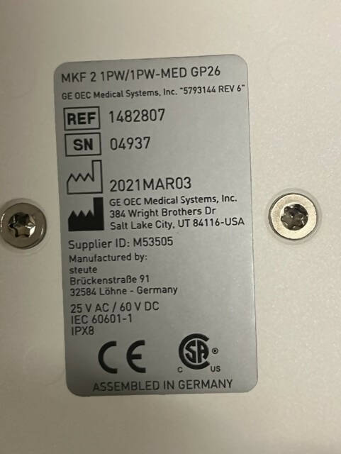 GE OEC Footswitch #5793144