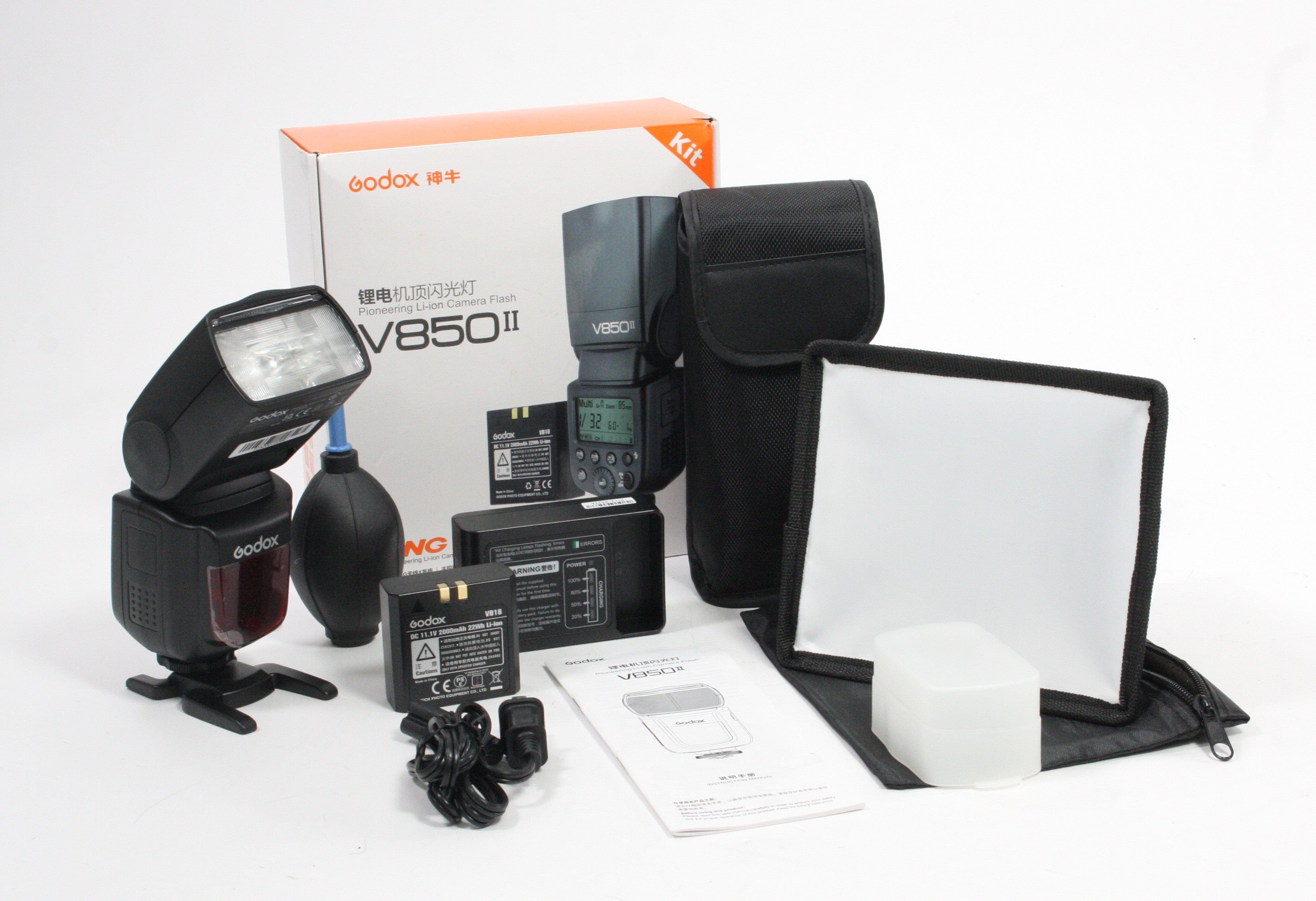 Godox V8500II Pioneering Li-ion Camera Flash Kit with Universal Mount