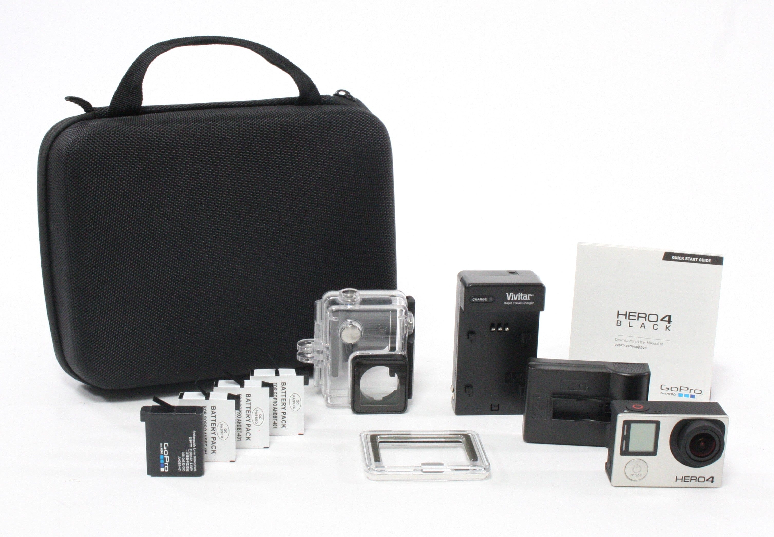 GoPro Hero 4 Kit (w/ accessories and case)