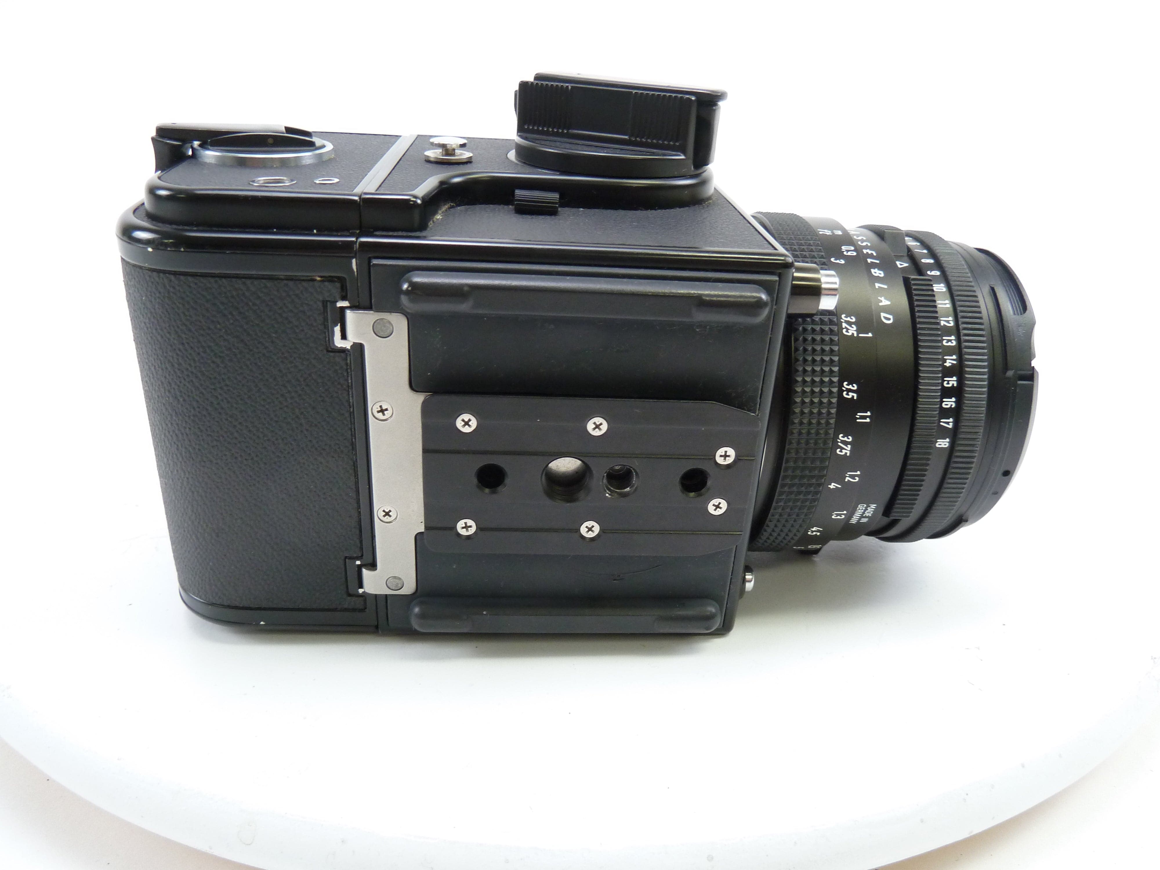 Hasselblad 501C Black Camera Outfit with 80MM f2.8 C T*, 120 Back, and Waist Level Finder
