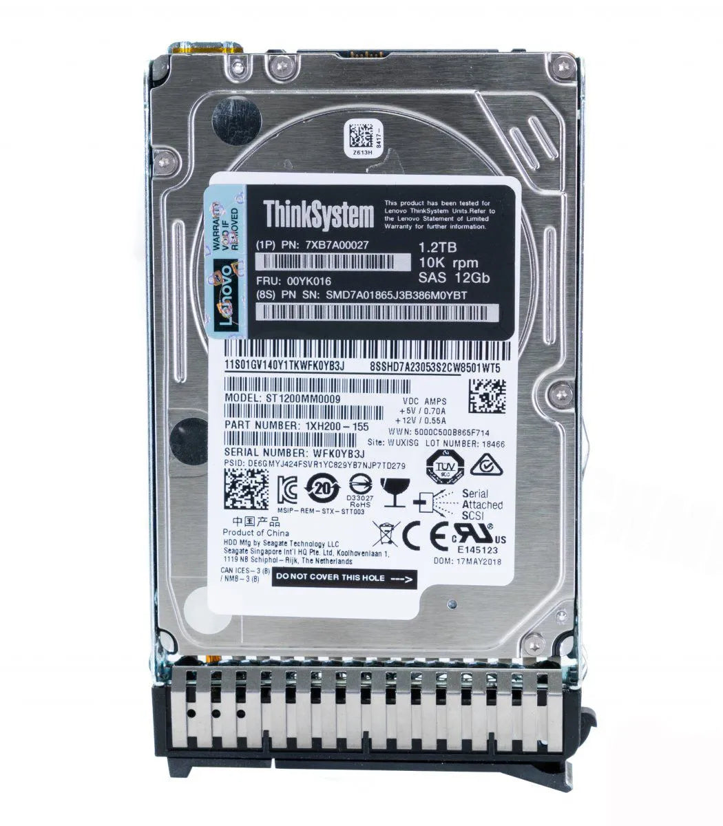 Hd Lenovo Thinksystem 1.2tb 00yk016 7xb7a00027