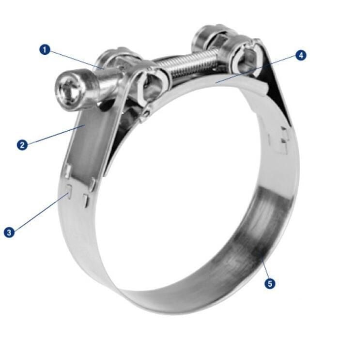 Scandvik 67031 Heavy Duty 316 Stainless Steel GBS Clamp