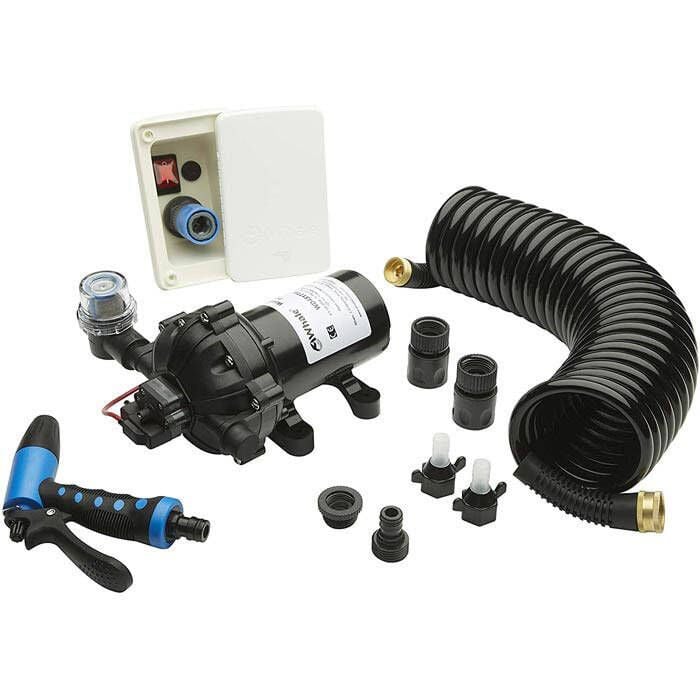 Whale WD4517E High Pressure Wash Down Elite Pump Kit, 4.5 GPH, 12V