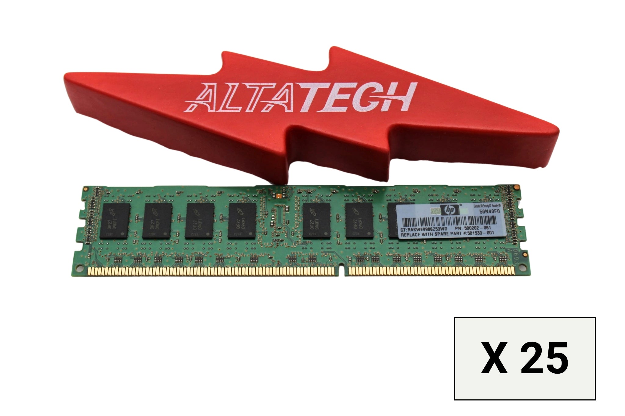 HP 500202-061_x25 2GB PC3-10600R 2Rx8 ECC