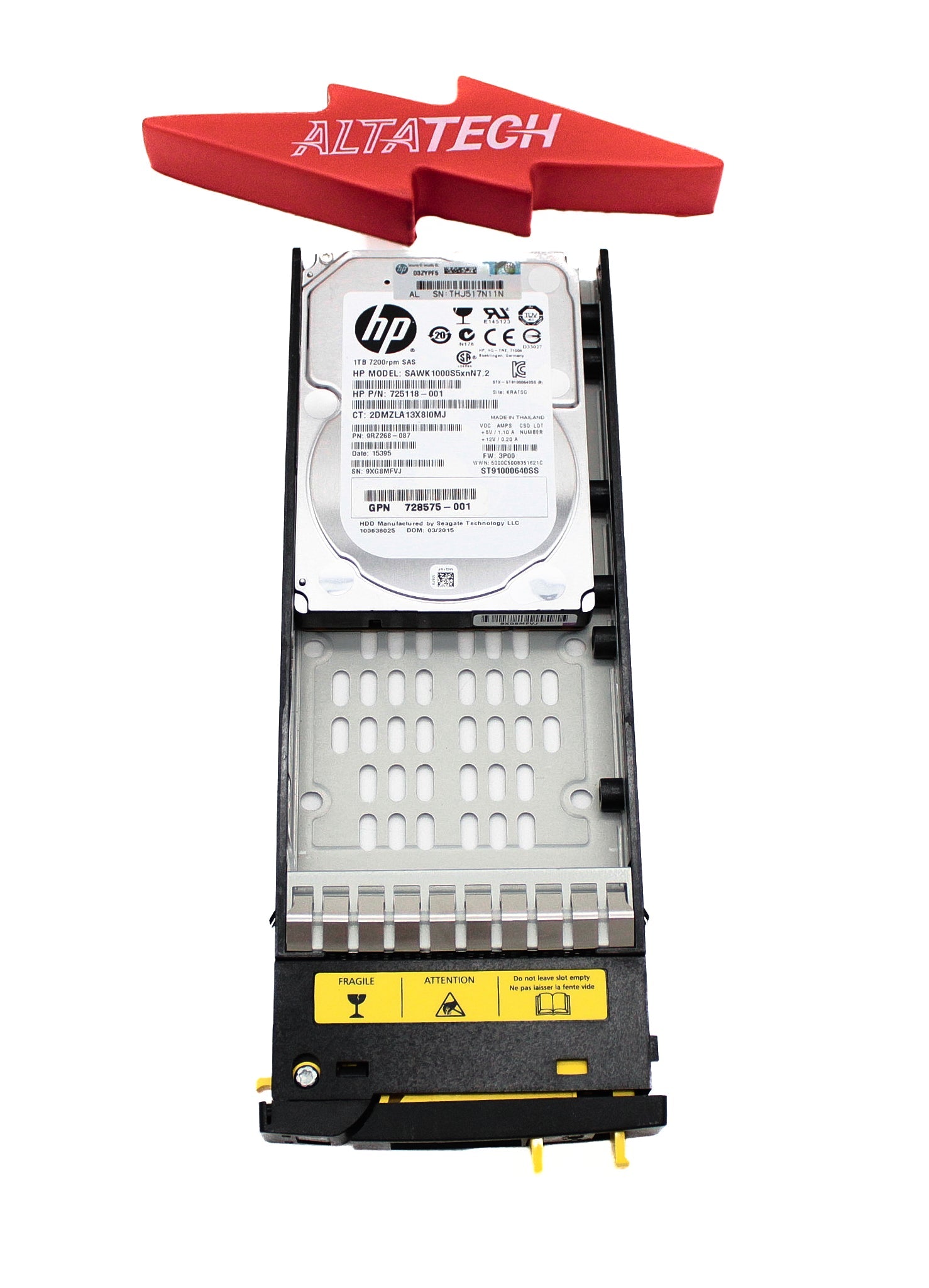 HP 727397-001 1TB 6G 7.2K SFF SAS HDD (M6710)