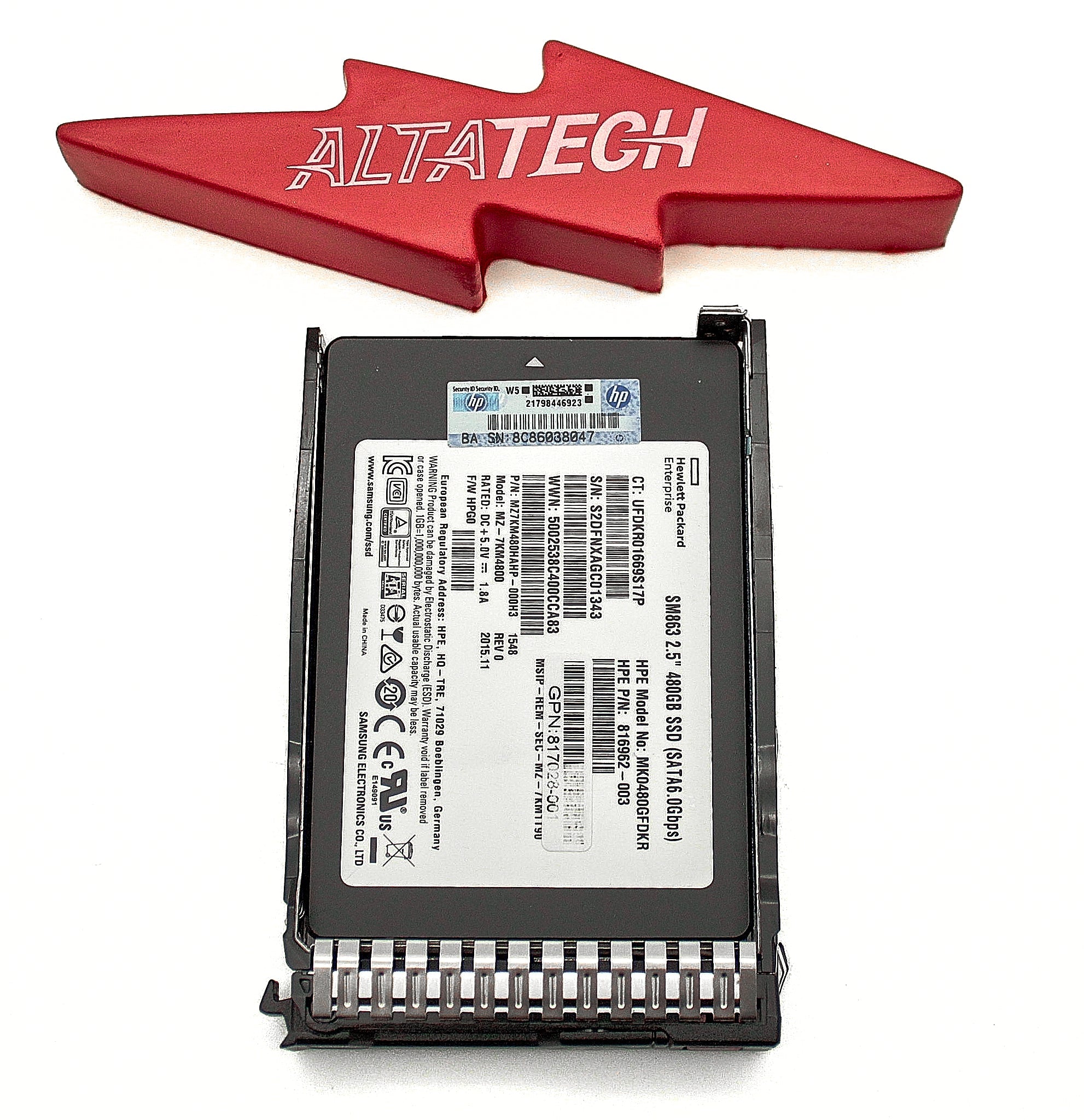 HP 817106-001 480GB SSD SATA MU-3 SFF 6G SC