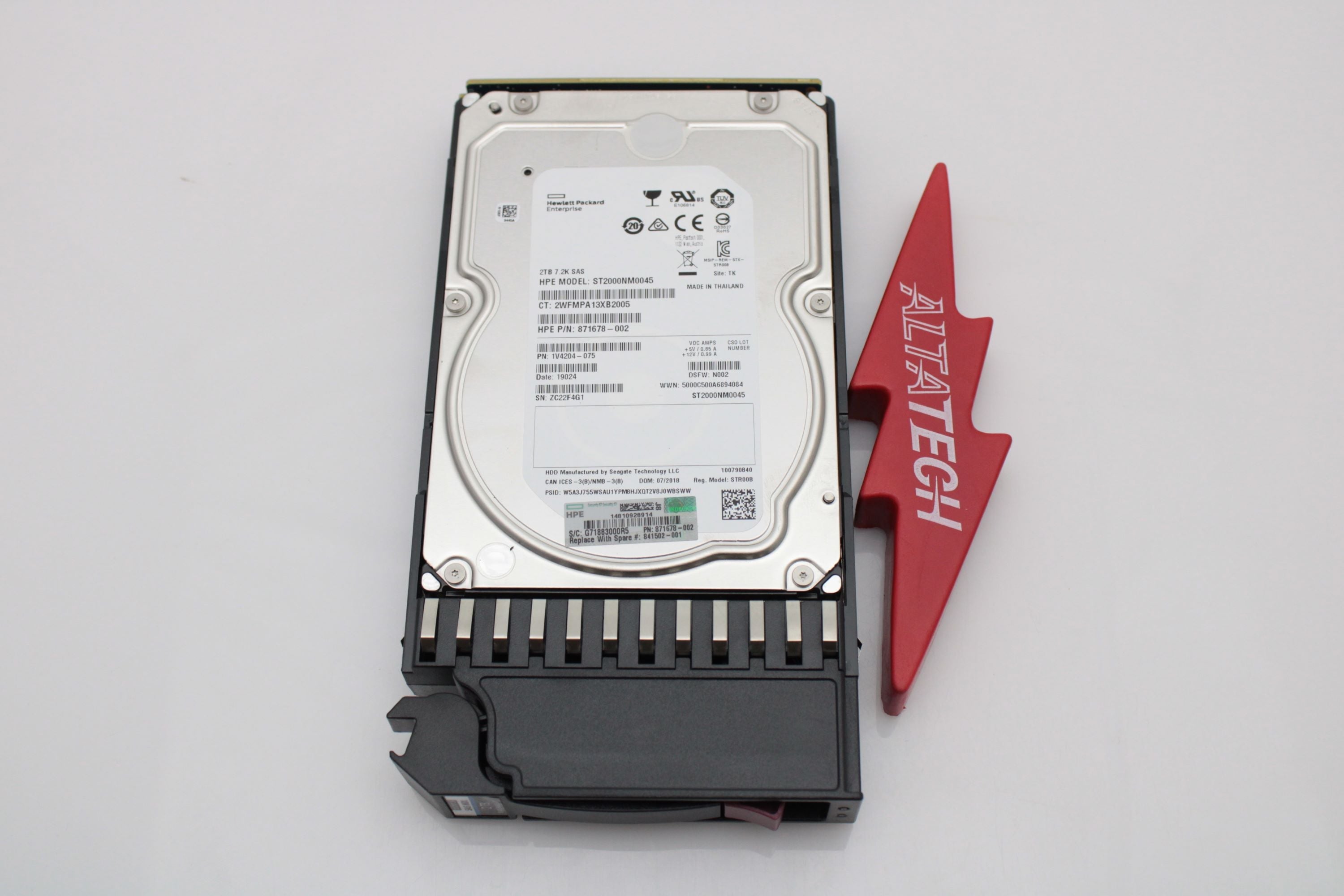 HP 841502-001 2TB 12G 7.2K LFF SAS MDL 512N HDD
