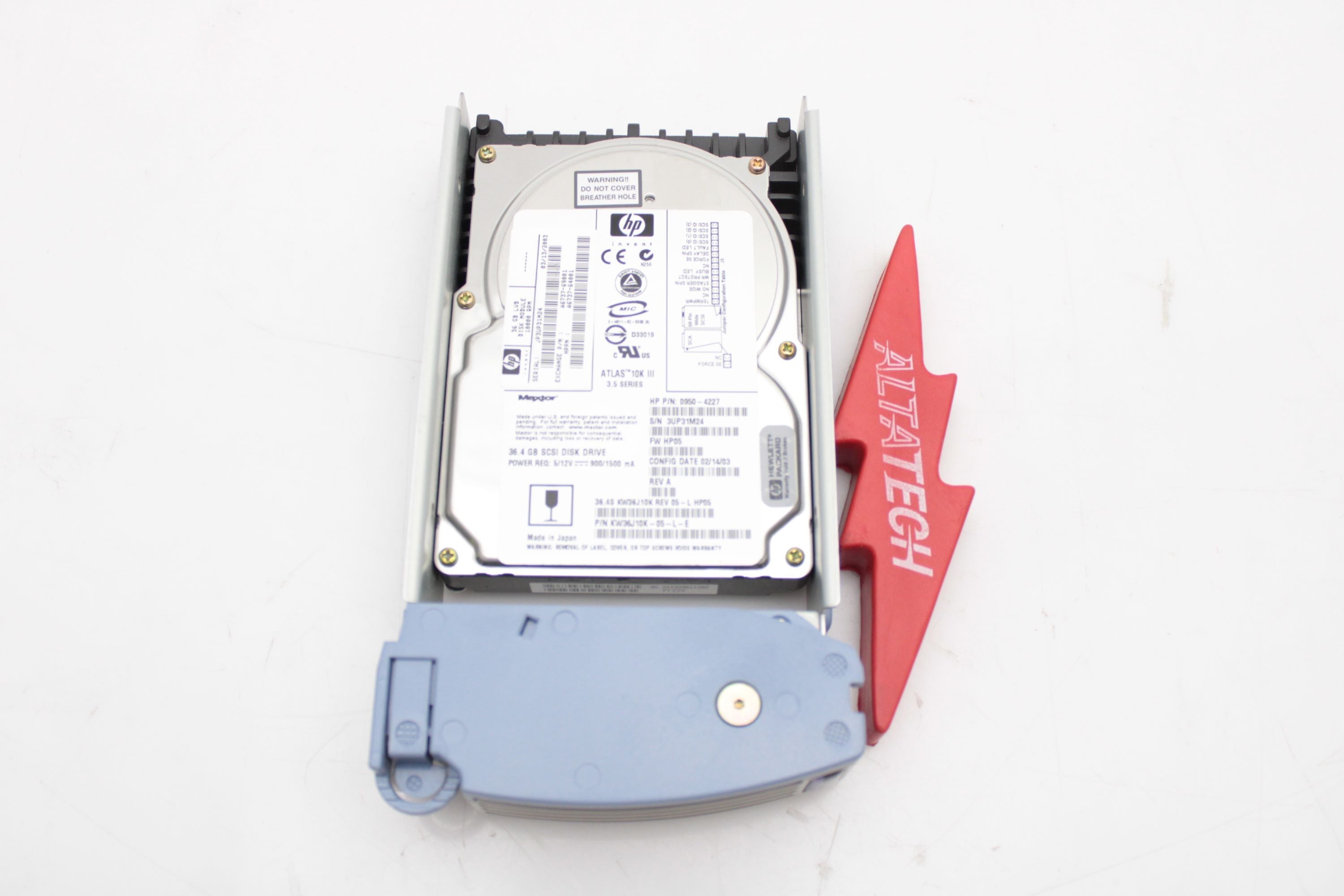 HP A6737-64001 A6737-64001 HP 36GB SCSI-LVD 10K DISK SC10