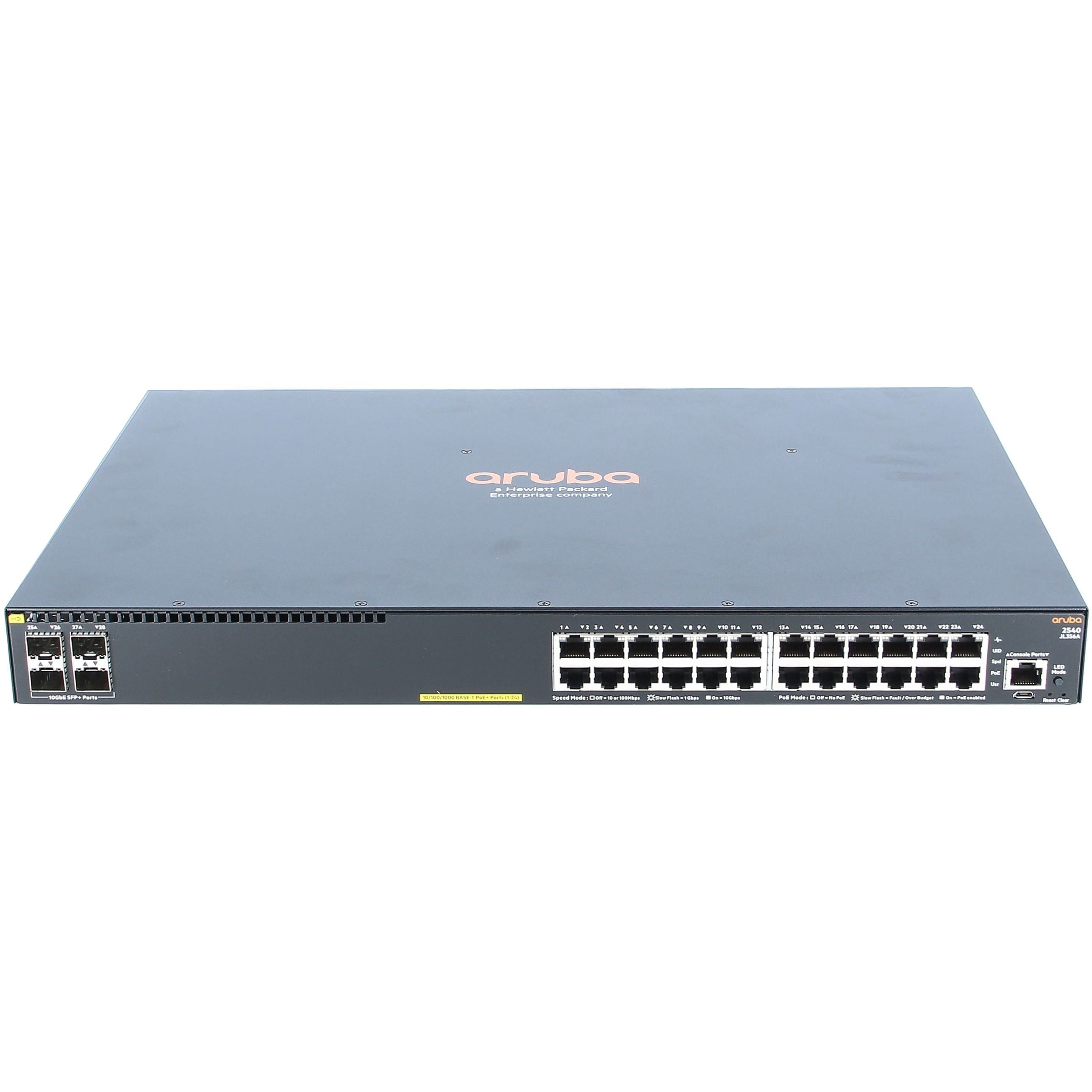 HP Aruba 2540 24G PoE+ 4SFP+ Switch #ABA - JL356A New