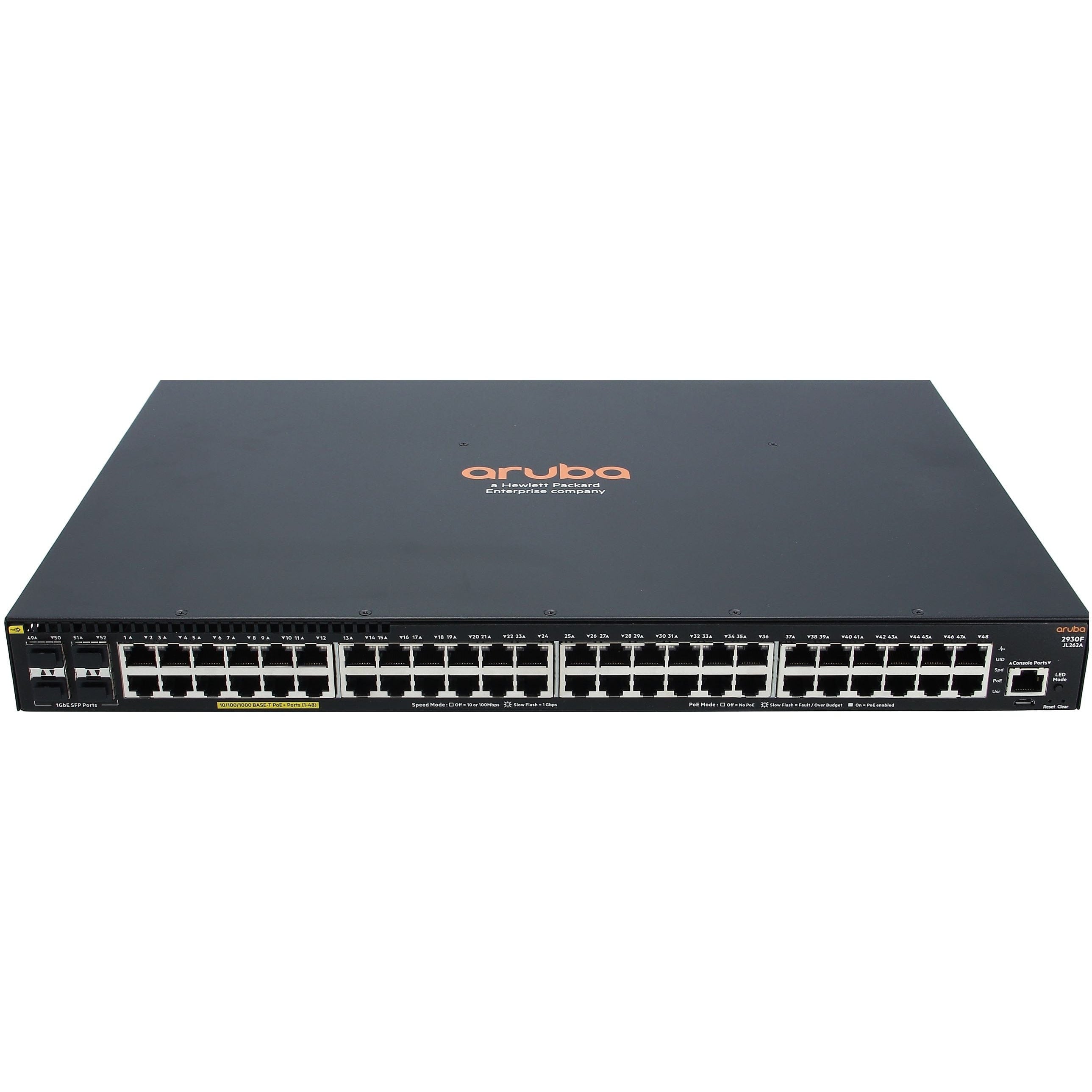 HP Aruba 2930F 24 Port PoE+ 4 SFP Switch #ABA  - JL262A New