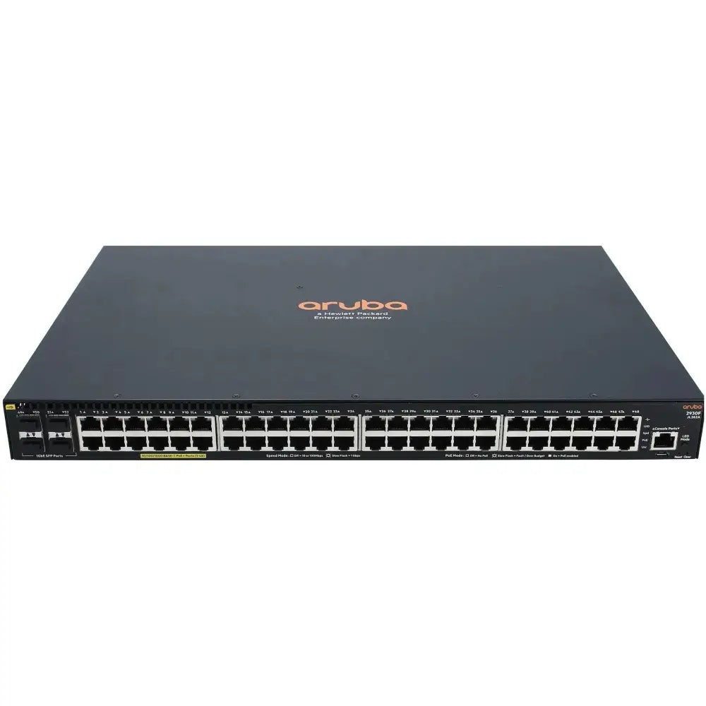 HPE Aruba 2930F 48G PoE+ 4SFP Layer 3 Managed Switch JL262A - Refurbished