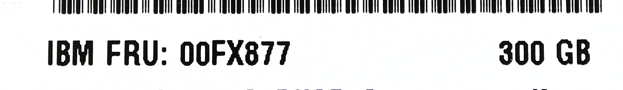 IBM 00FX877 300GB 10K SAS SFF-3 HDD