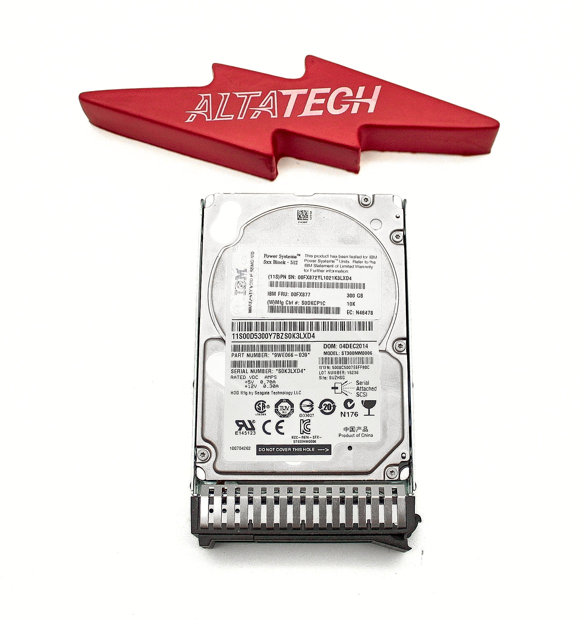 IBM 00FX877 300GB 10K SAS SFF-3 HDD