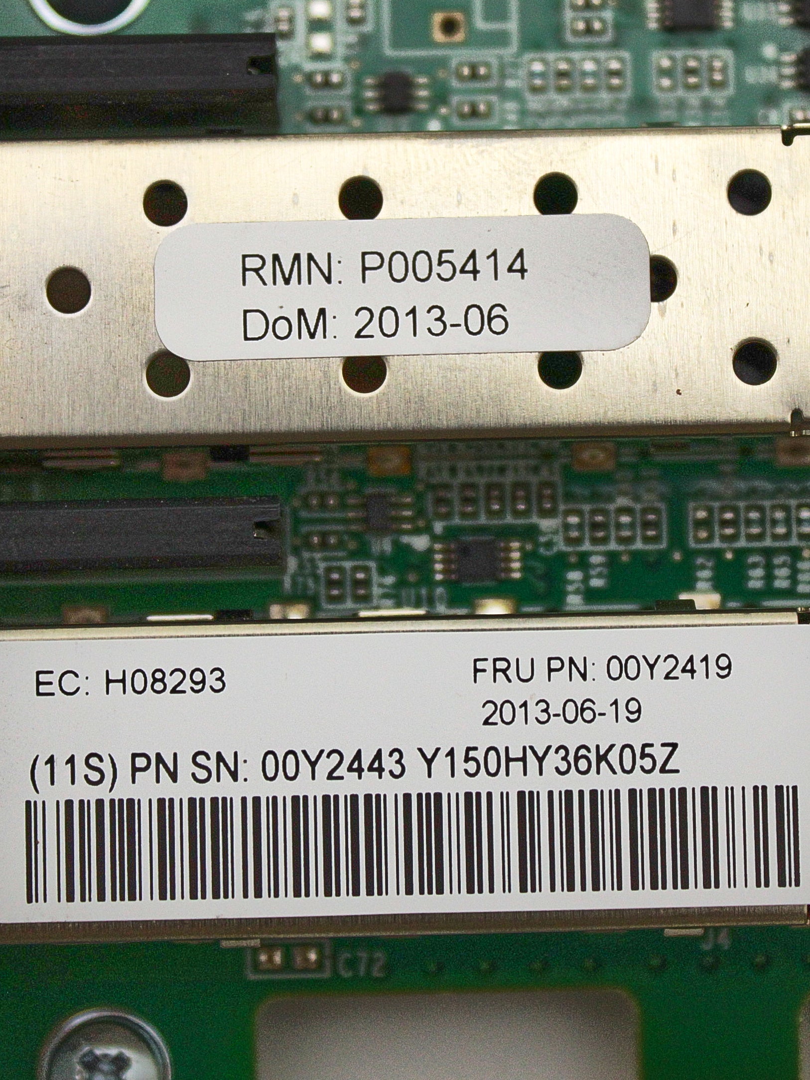 IBM 00Y2419 10GB ISCSI FCOE 2PORT HBA V3700 PORT HOST INTERFACE CARD