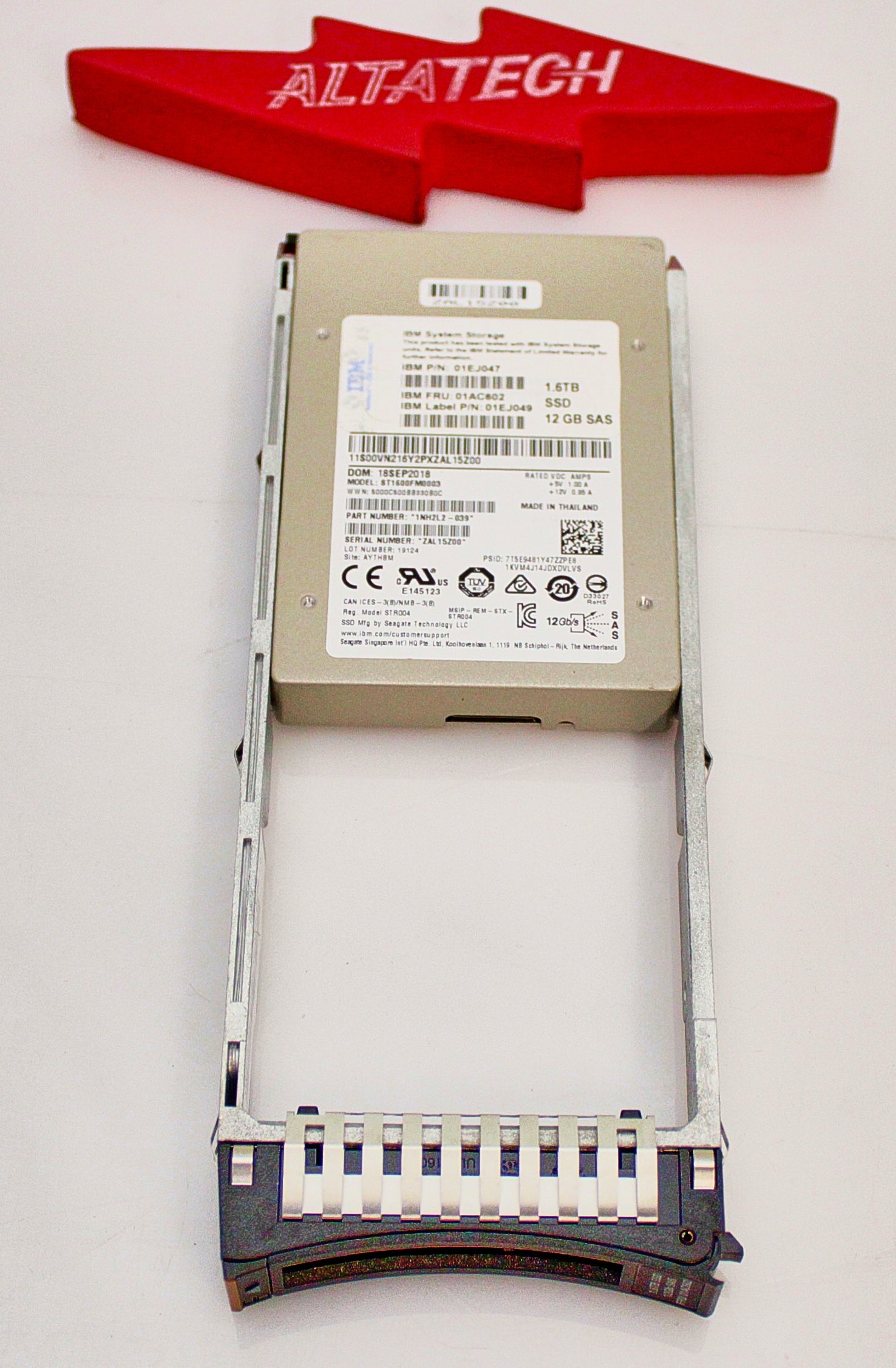IBM 01AC602 1.6TB 2.5" Flash Drive Storwize V5000