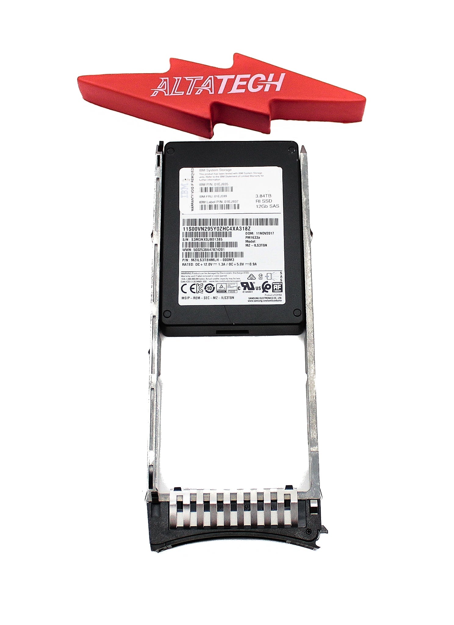 IBM 01EJ599 3.84TB 12G 2.5" FLASH DRIVE