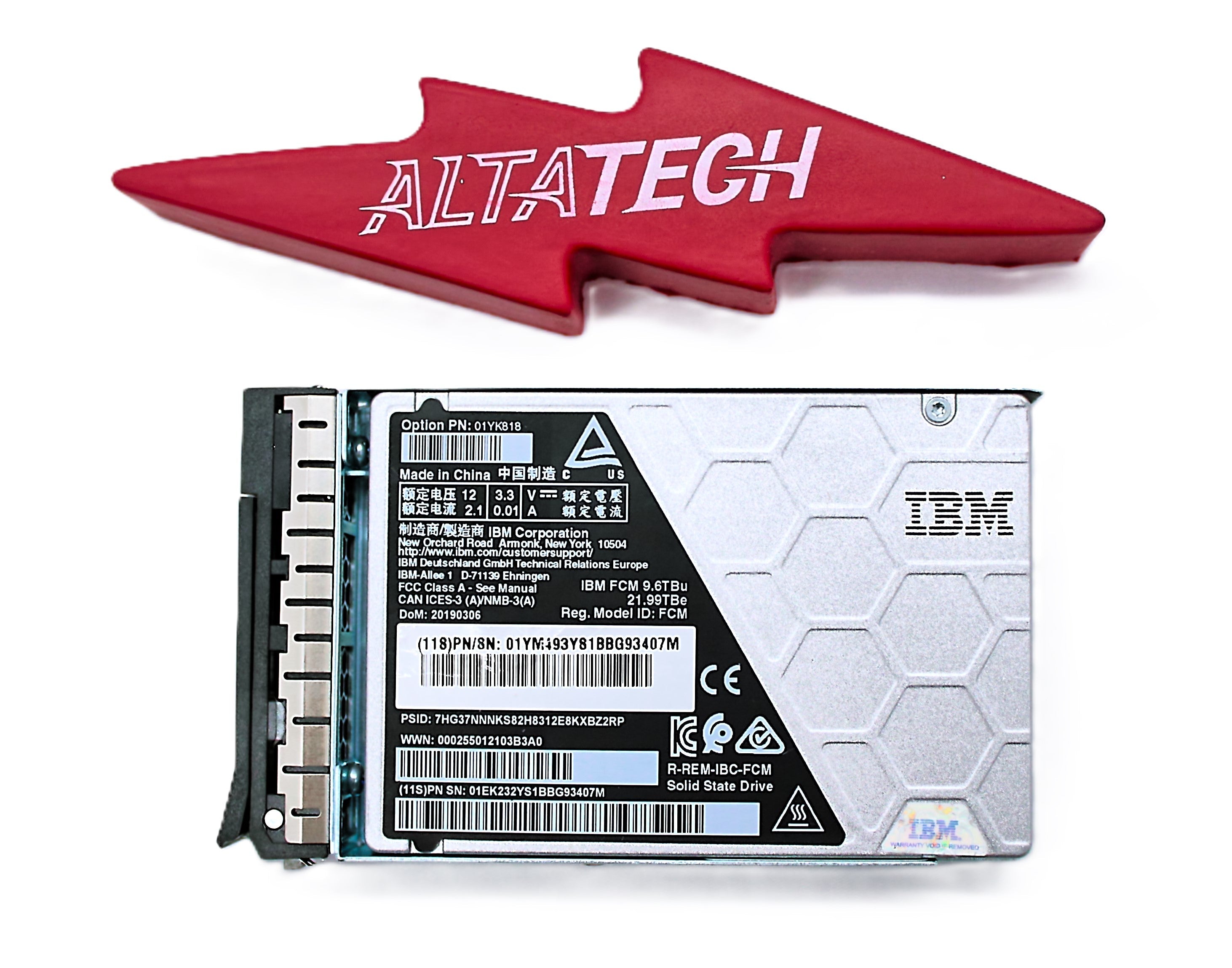 IBM 2078-AES2 9.6TB 2.5" NVMe FLASH CORE MODULE