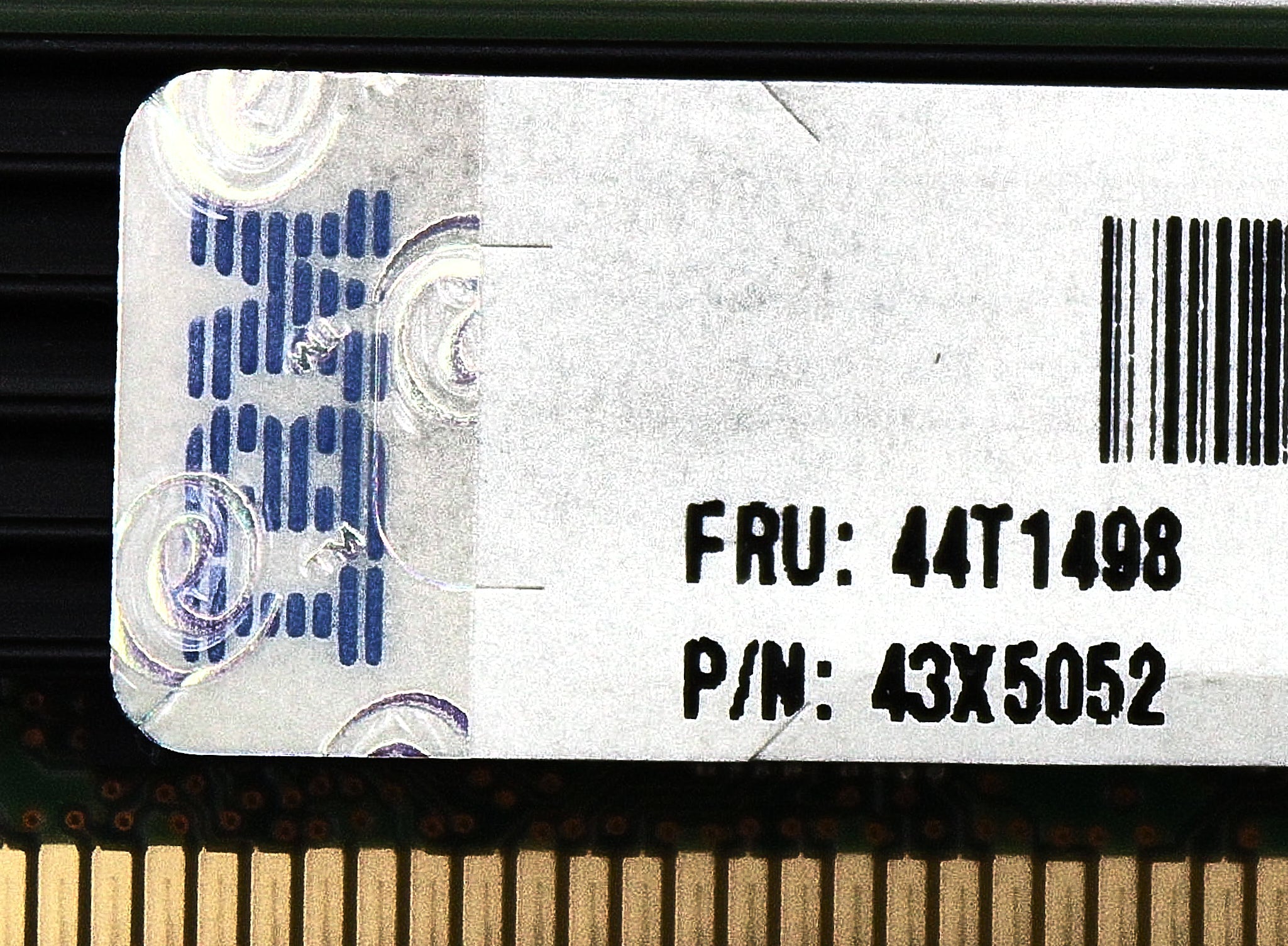 IBM 43X5052 4GB 2RX4 PC3-10600R VLP