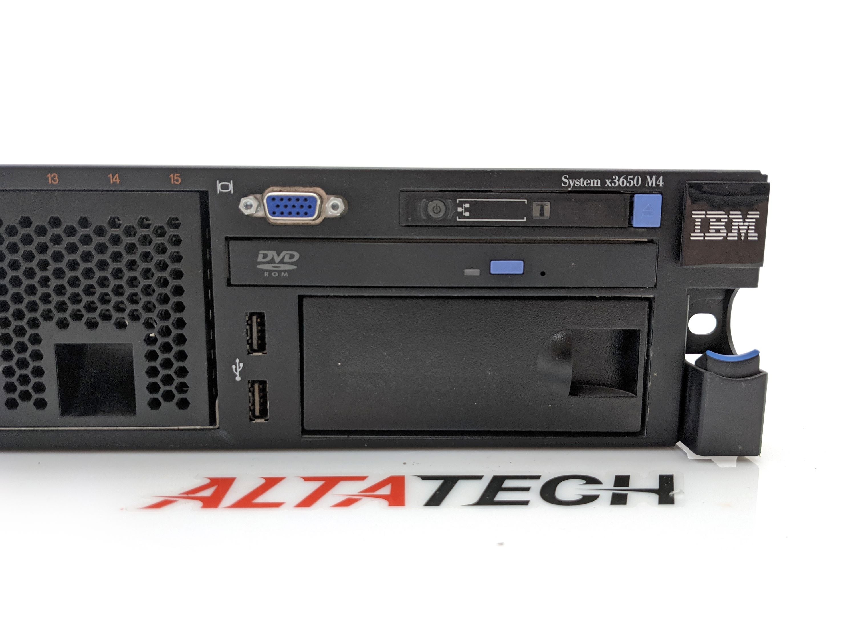IBM 7915-AC1 System x3650 M4 CTO Server, w/ Powers, Risers, RAID for 8