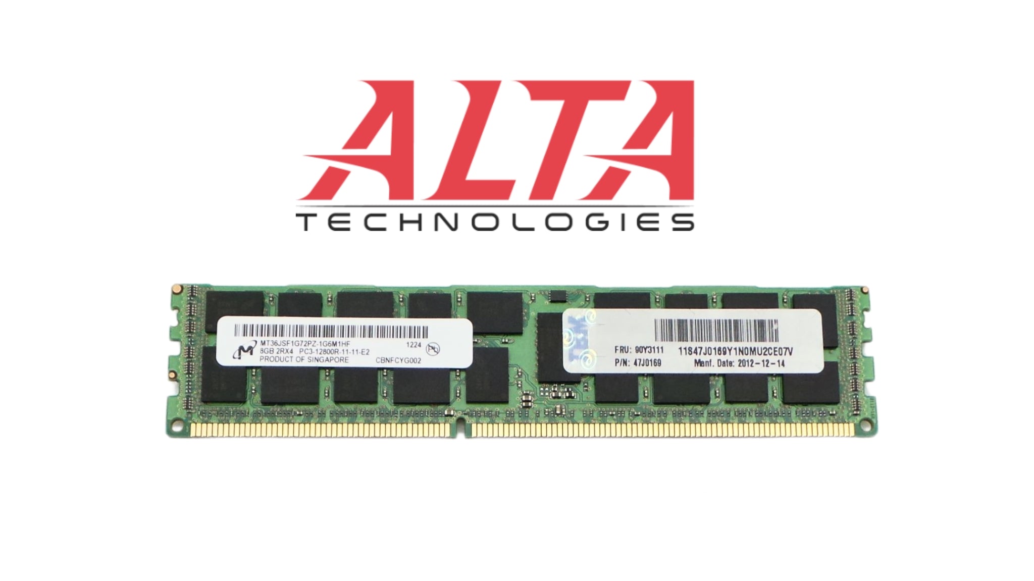 IBM 90Y3109 8GB PC3-12800R DDR3-1600 2RX4 ECC