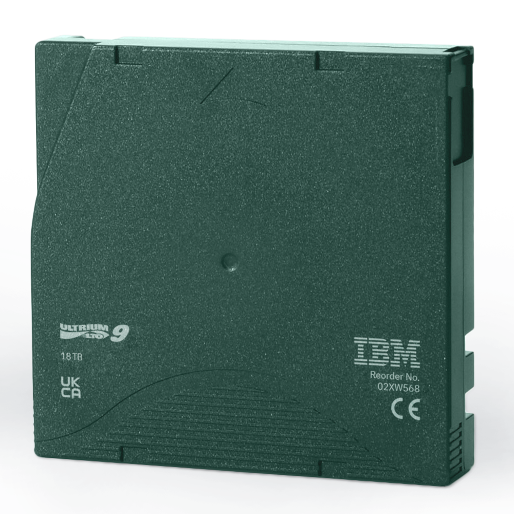 IBM LTO Ultrium 9 Tape Data Cartridge with Barium Ferrite (BaFe) 02XW568 Tape