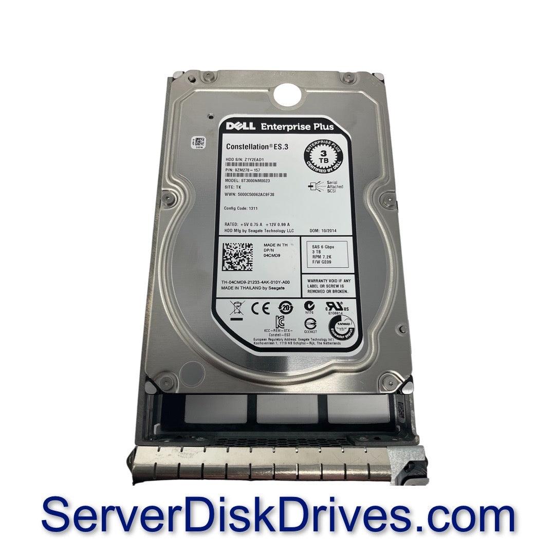 Dell EqualLogic 3TB SAS 7.2k 3.5" 6G Hard Drive 4CMD9 ST3000NM0023